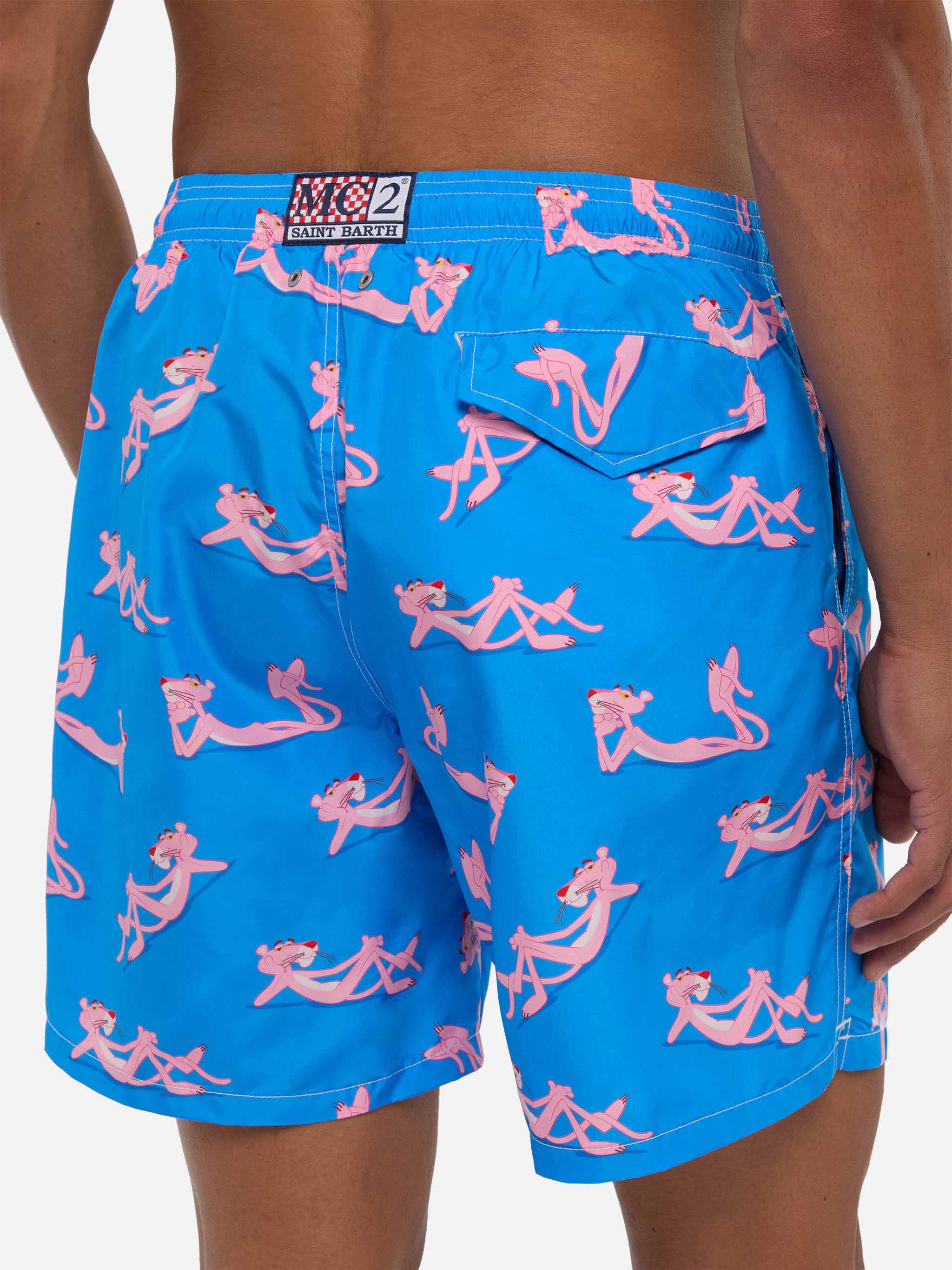 Lightweight fabric swim shorts Lighting with The Pink Panther print | THE PINK PANTHER SPECIAL EDITION - Image 6