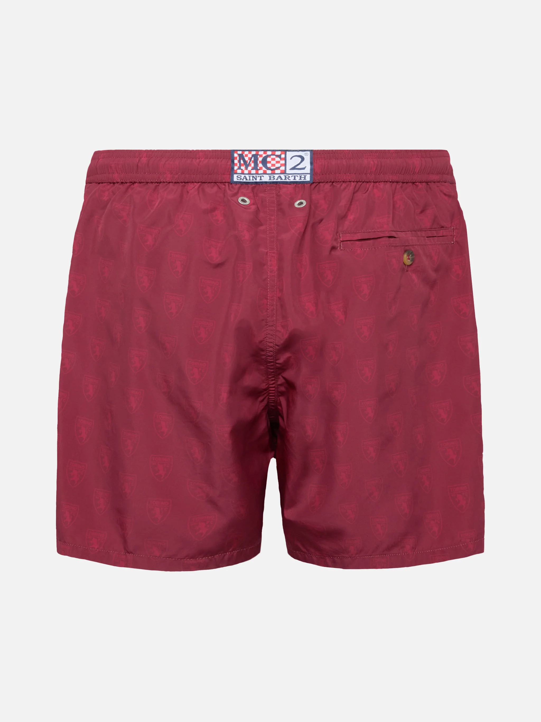 Lightweight fabric swim shorts Lighting with Torino print | TORINO FC SPECIAL EDITION - Image 2