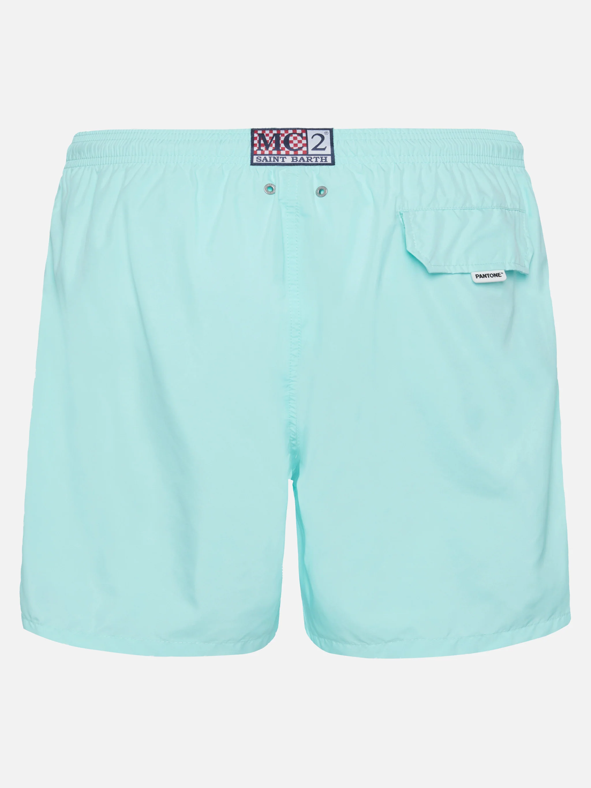 Lightweight fabric water green swim shorts Lighting Pantone | PANTONE® SPECIAL EDITION - Image 2