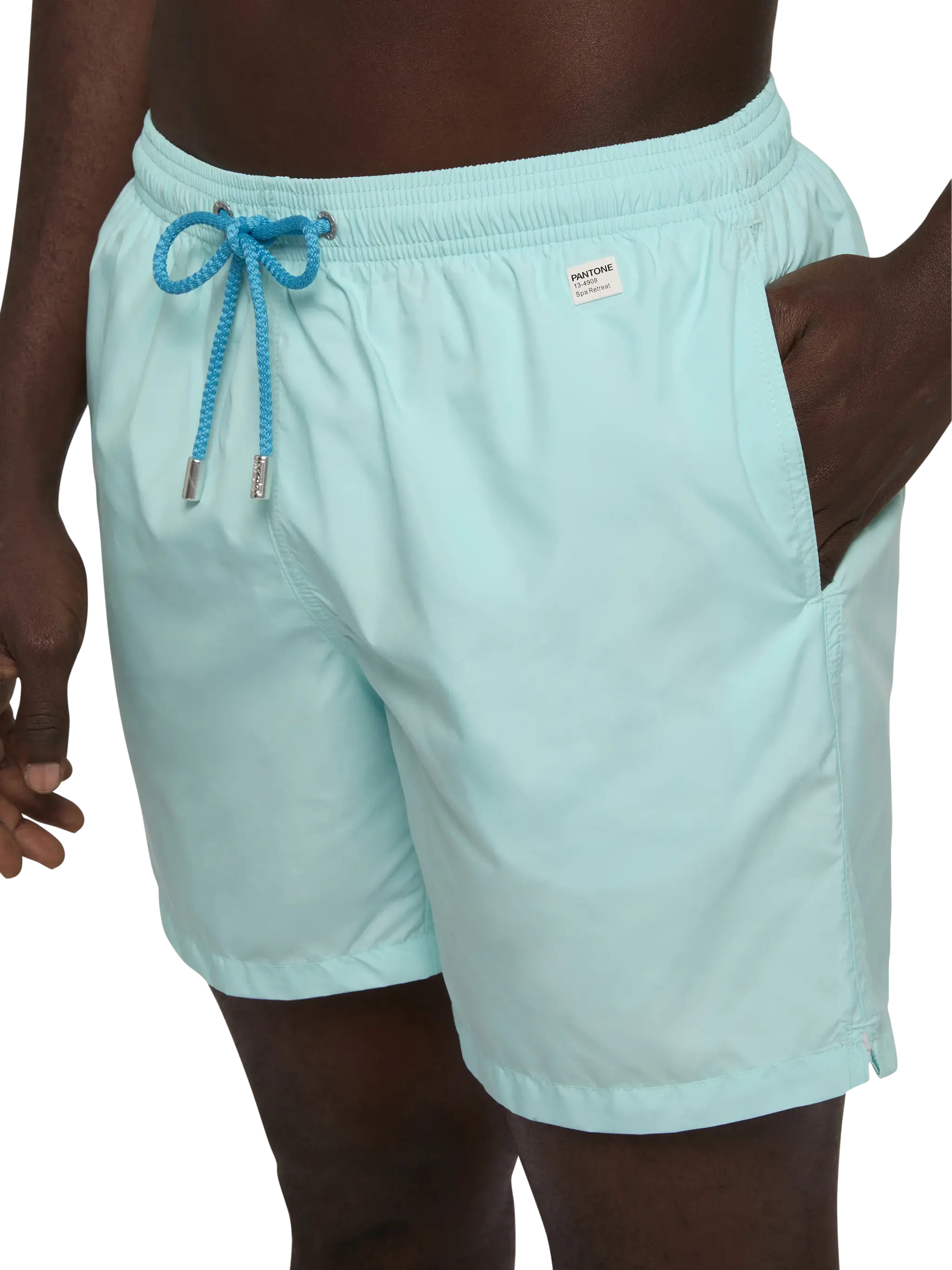 Lightweight fabric water green swim shorts Lighting Pantone | PANTONE® SPECIAL EDITION - Image 4