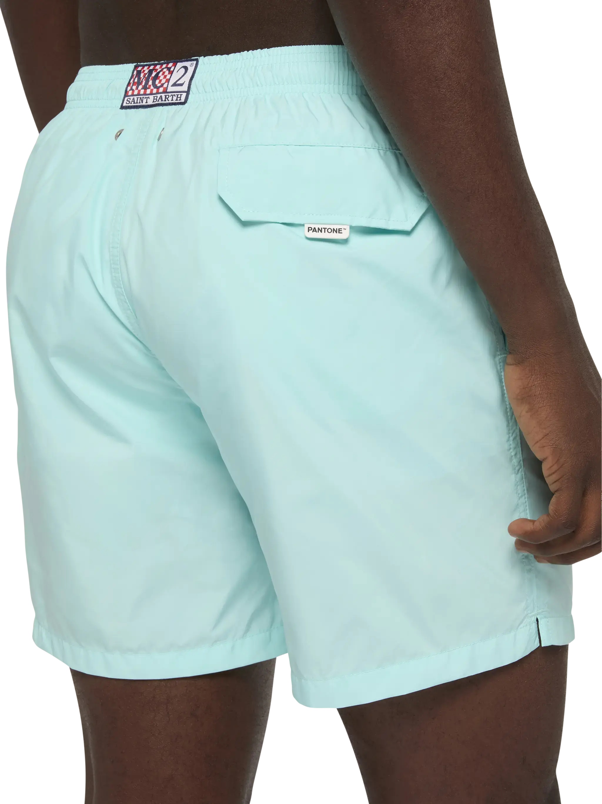 Lightweight fabric water green swim shorts Lighting Pantone | PANTONE® SPECIAL EDITION - Image 6