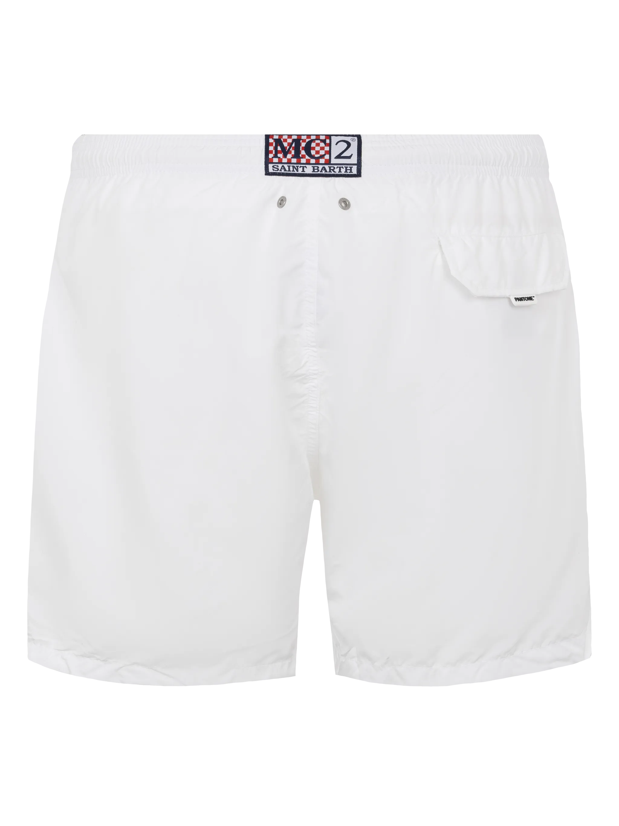 Lightweight fabric white swim shorts Lighting Pantone | PANTONE® SPECIAL EDITION - Image 2