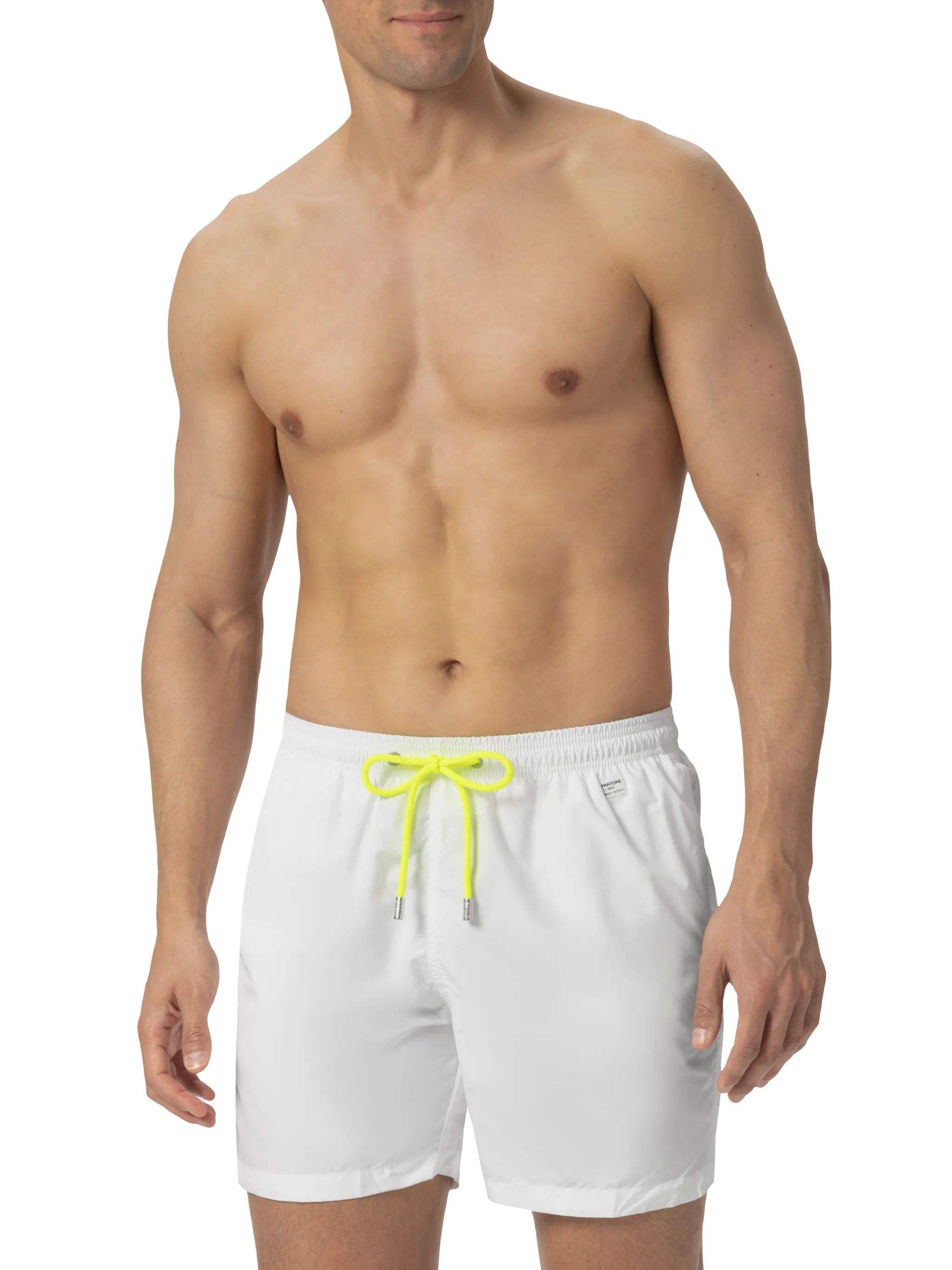 Lightweight fabric white swim shorts Lighting Pantone | PANTONE® SPECIAL EDITION - Image 3