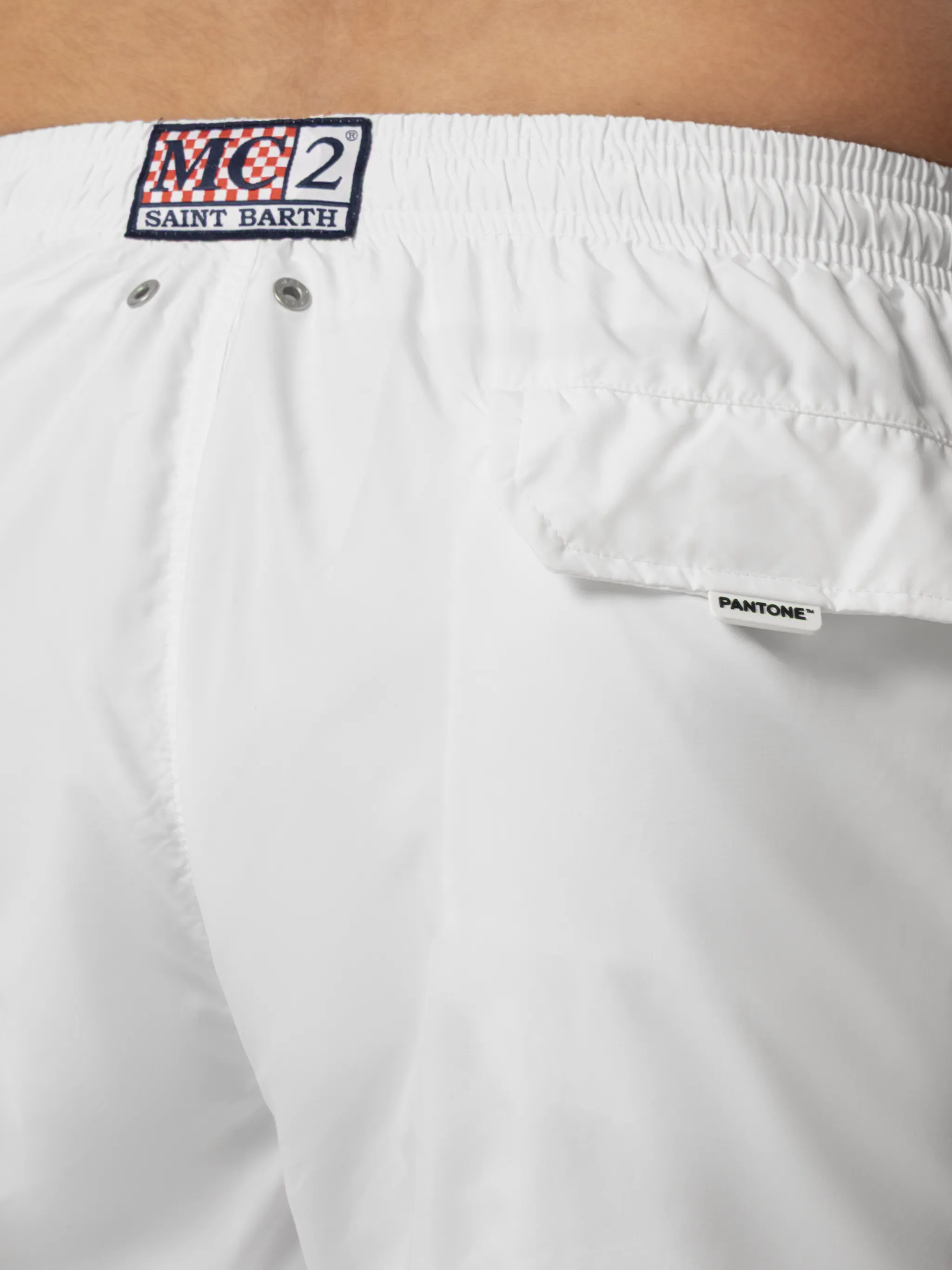Lightweight fabric white swim shorts Lighting Pantone | PANTONE® SPECIAL EDITION - Image 6