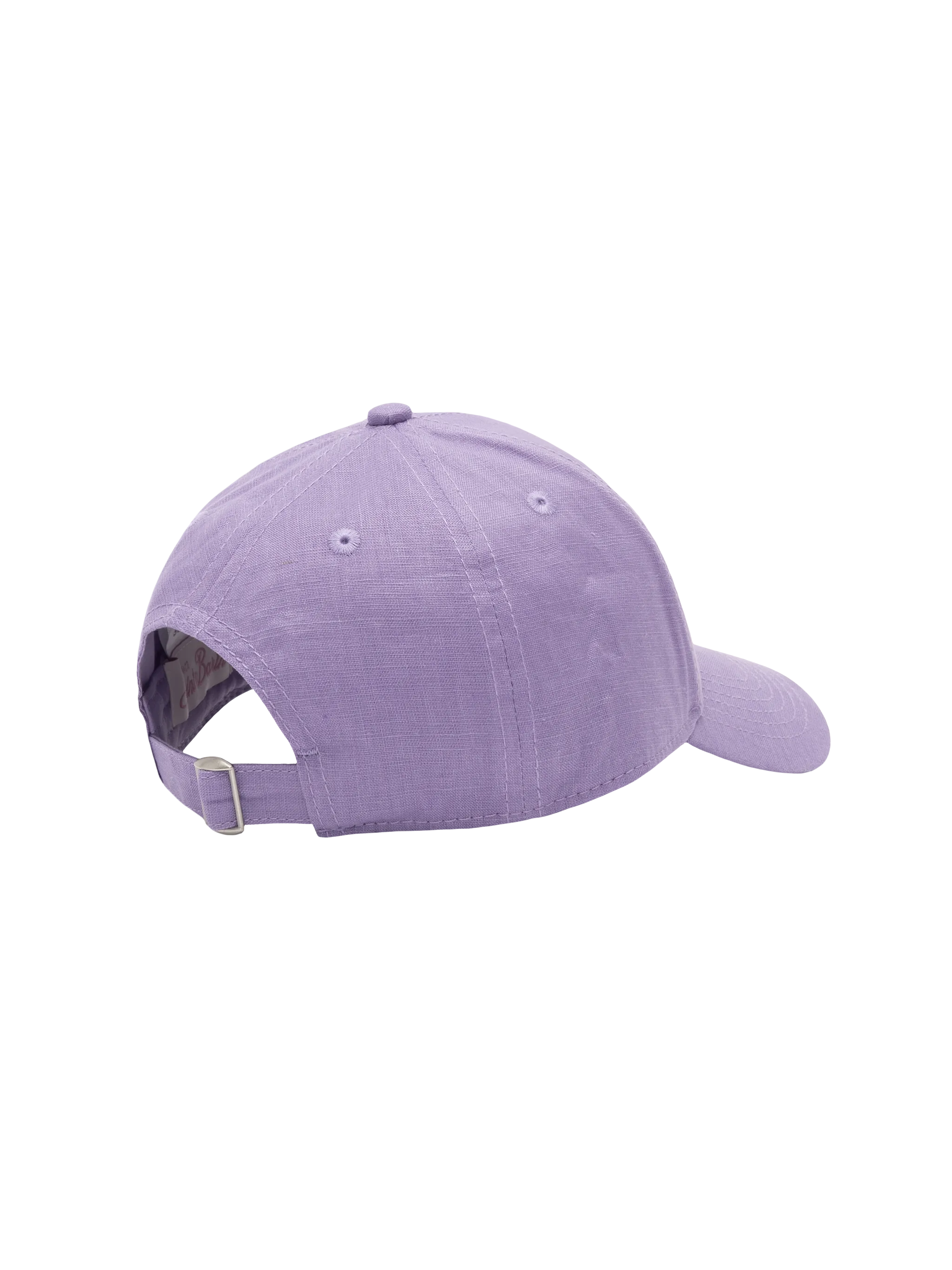 Lilac linen ball cap Baseball Jr with Saint Barth embroidery - Image 3