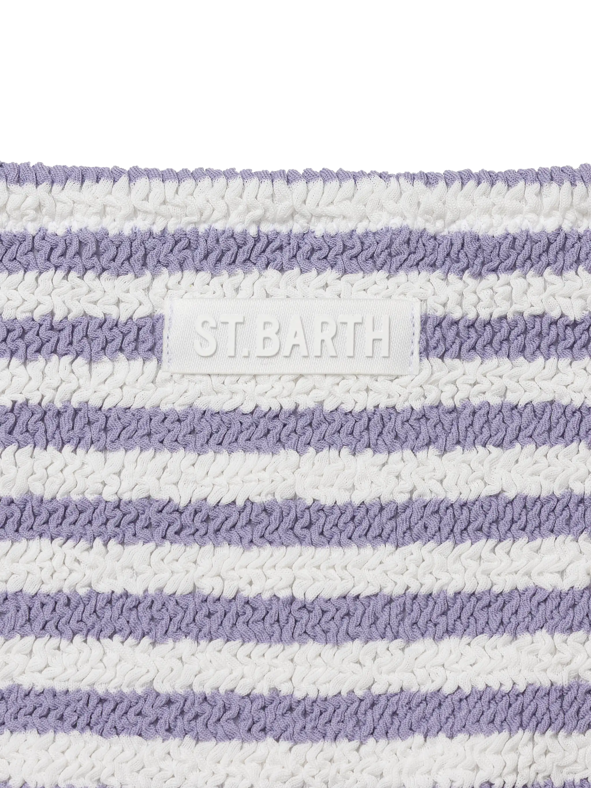 Lilac striped crinkle classic bralette bikini Baker - Image 3
