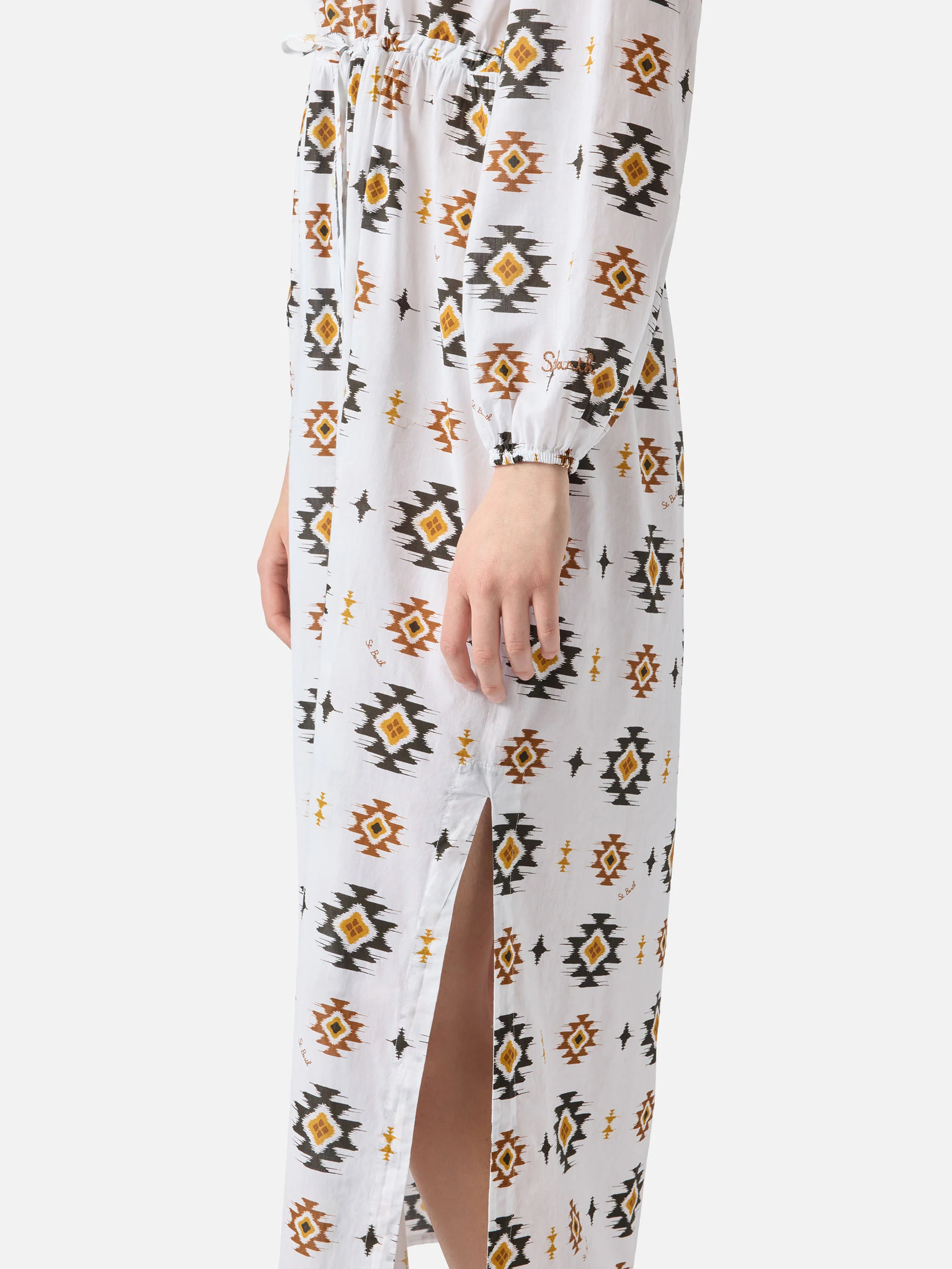 Long beach dress Jodie with navajo print - Image 4