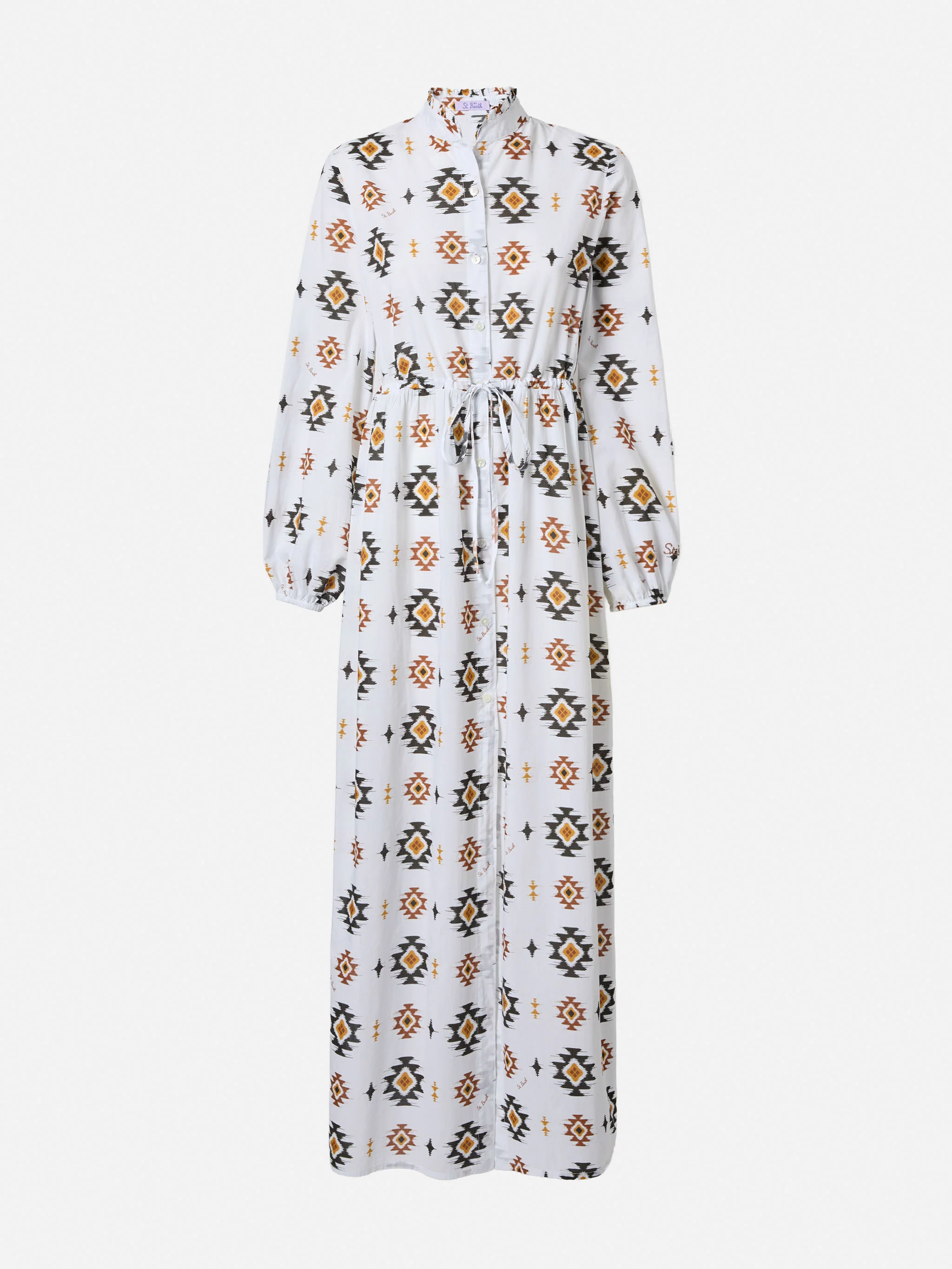 Long beach dress Jodie with navajo print - Image 5