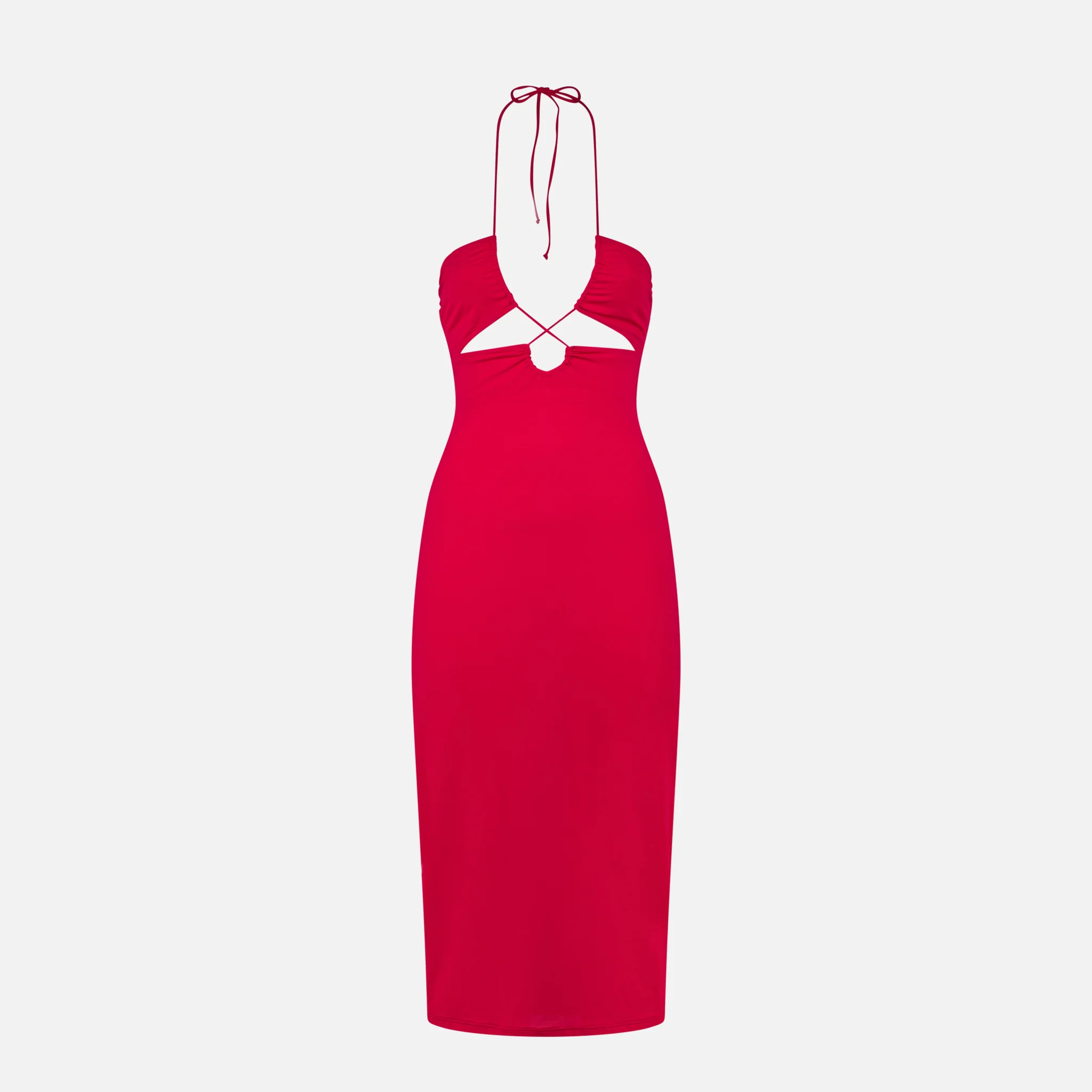 Longuette cutout fuchsia dress Farah - Image 4