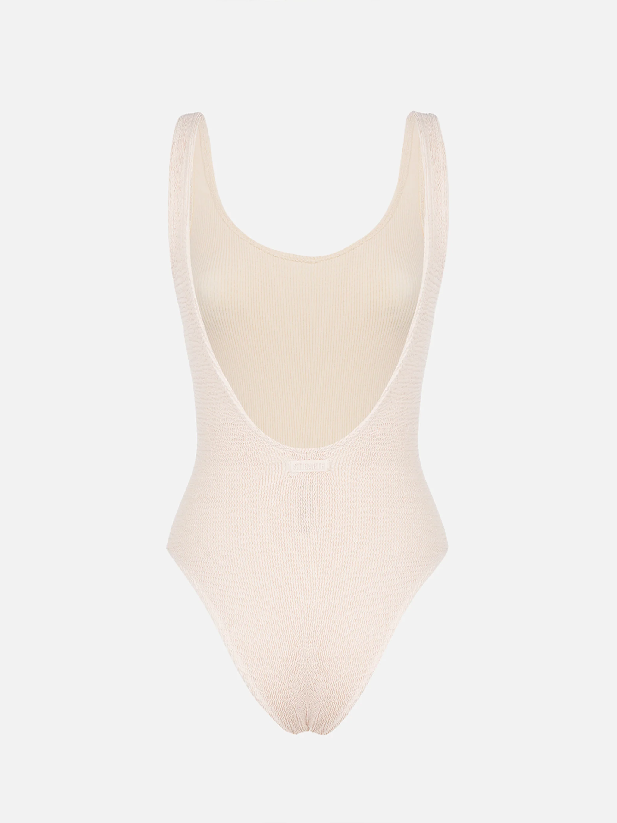 Lora beige crinkle one-piece swimsuit - Image 3
