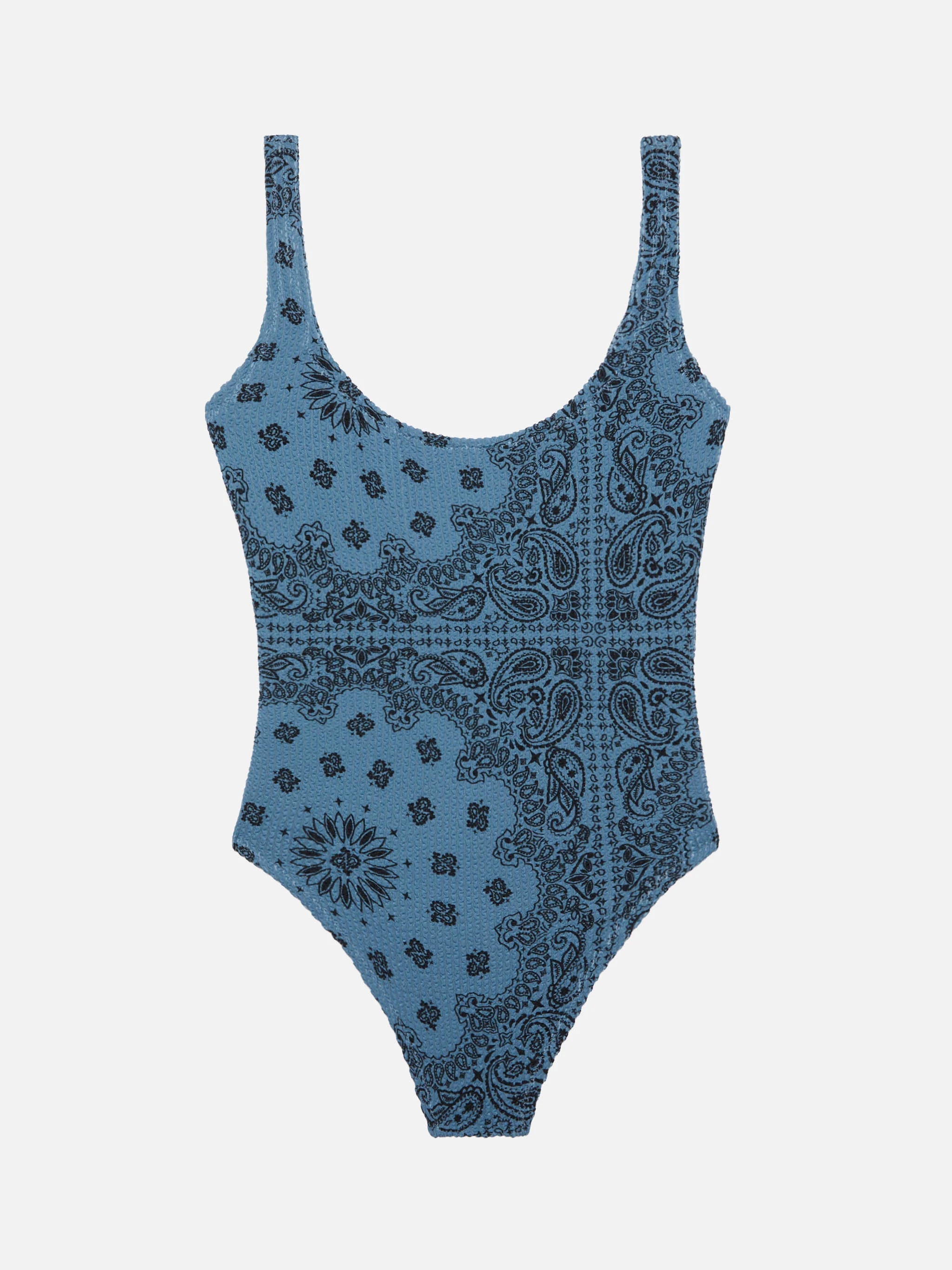 Lora crinkle one-piece swimsuit with bandana print