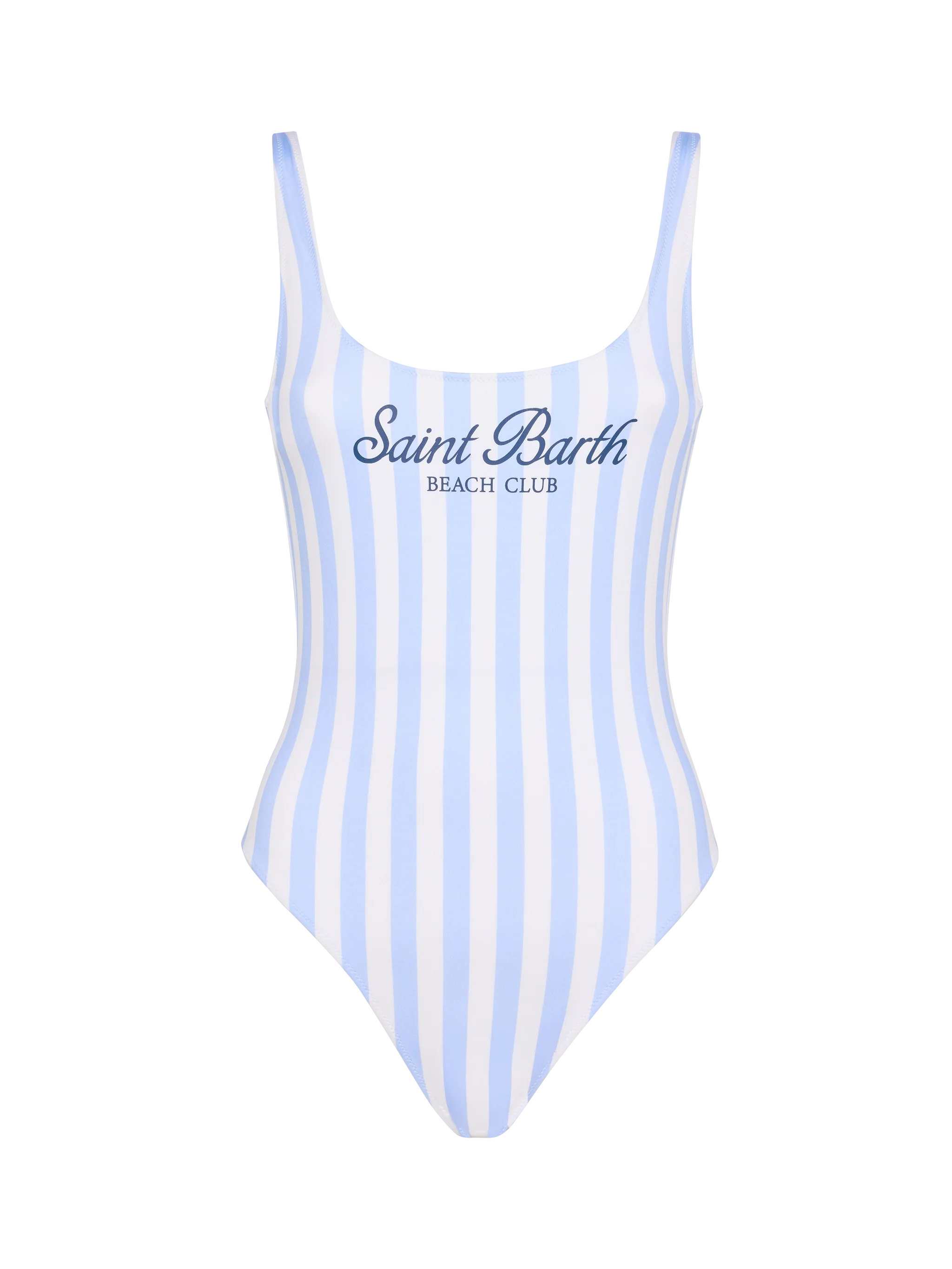 Lora scoopback one-piece swimsuit with striped print - Image 4