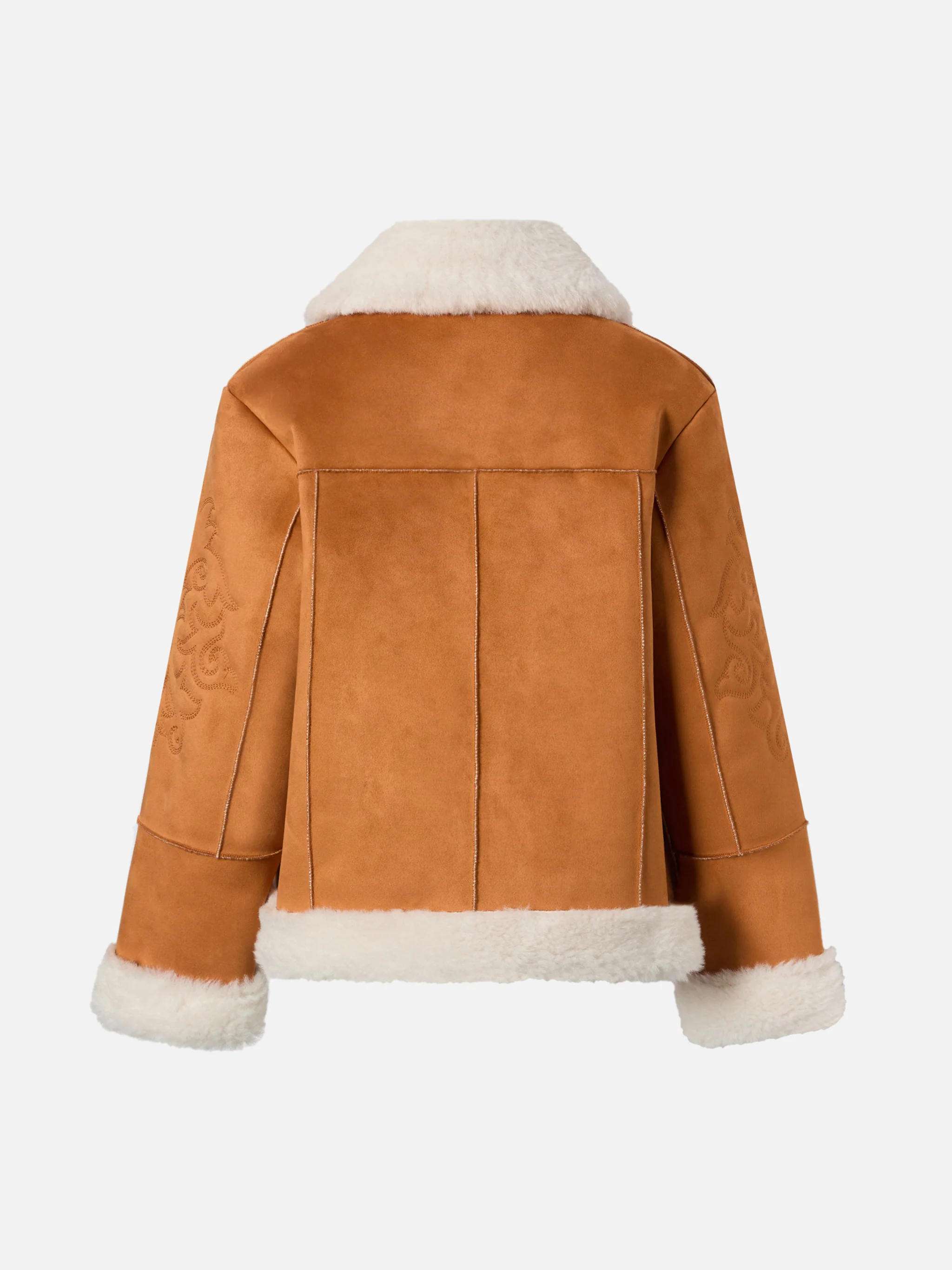 Lorayne Jr faux-shearling jacket with Western embroidery - Image 2