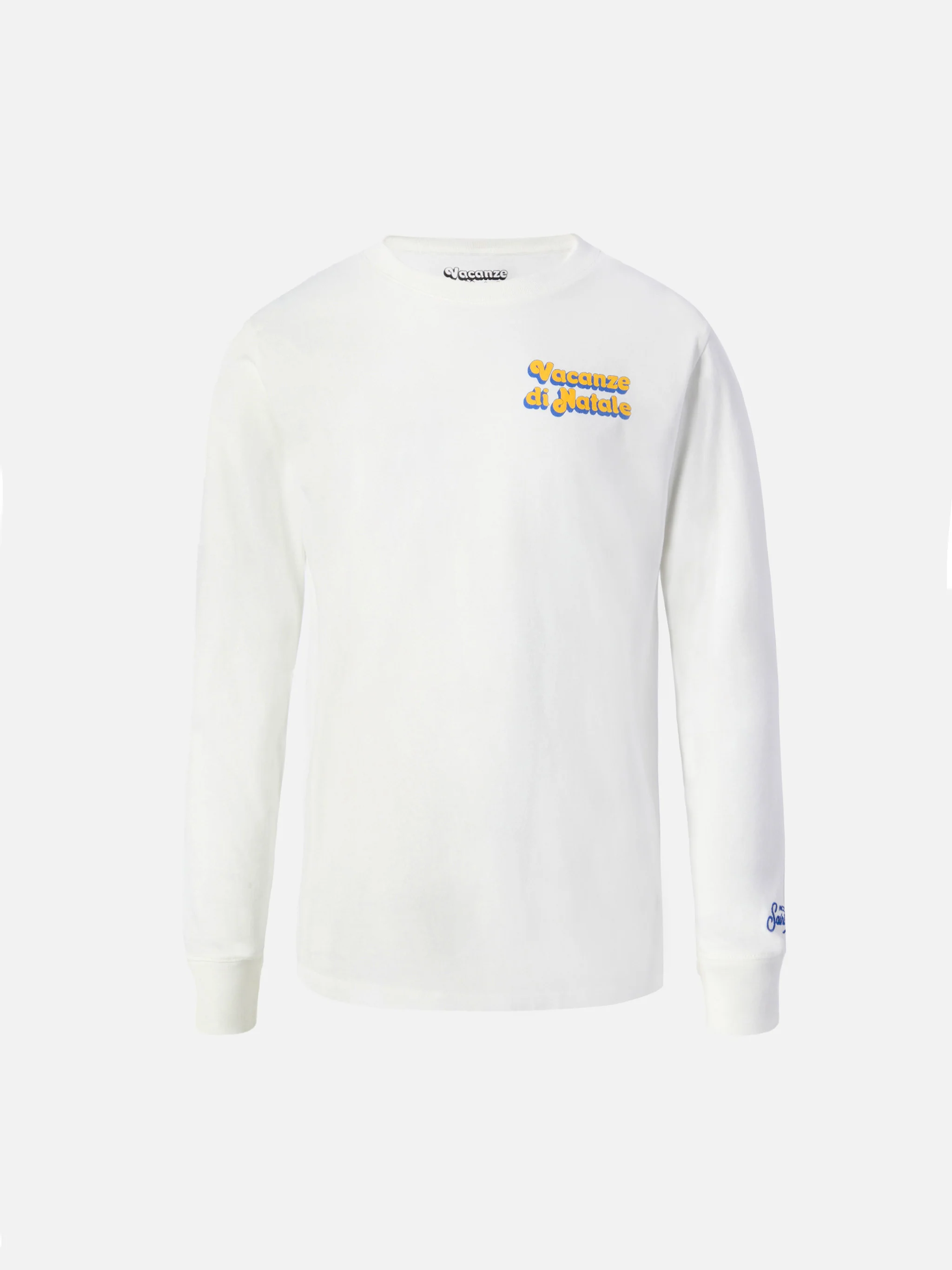 Luton Jr Warm white t-shirt  Vacanze di Natale print | Special edition - Image 3