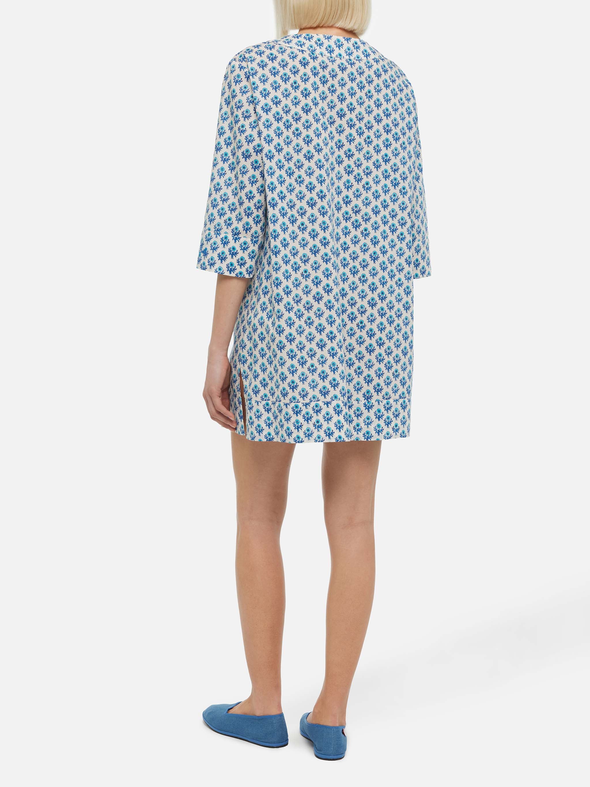 Macha cotton tunic dress with floral print - Image 3
