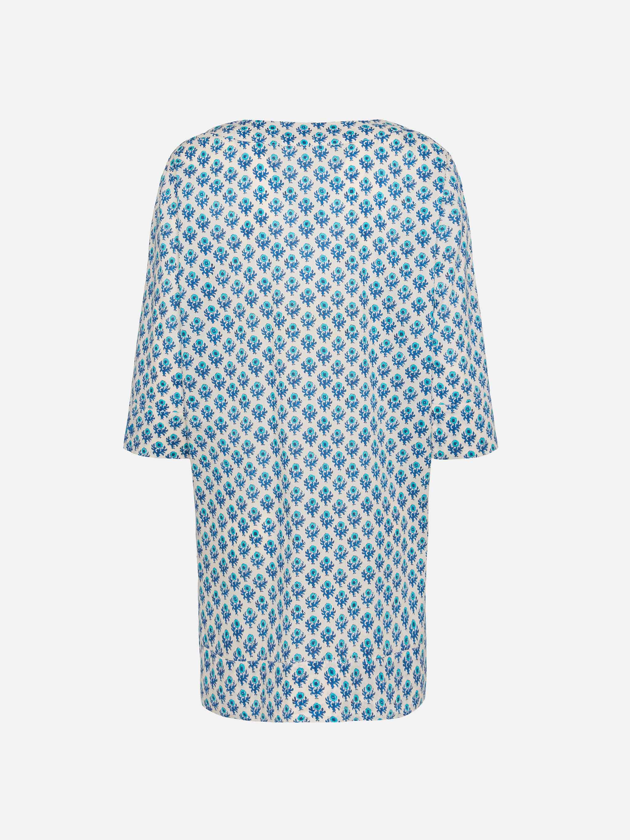 Macha cotton tunic dress with floral print - Image 5