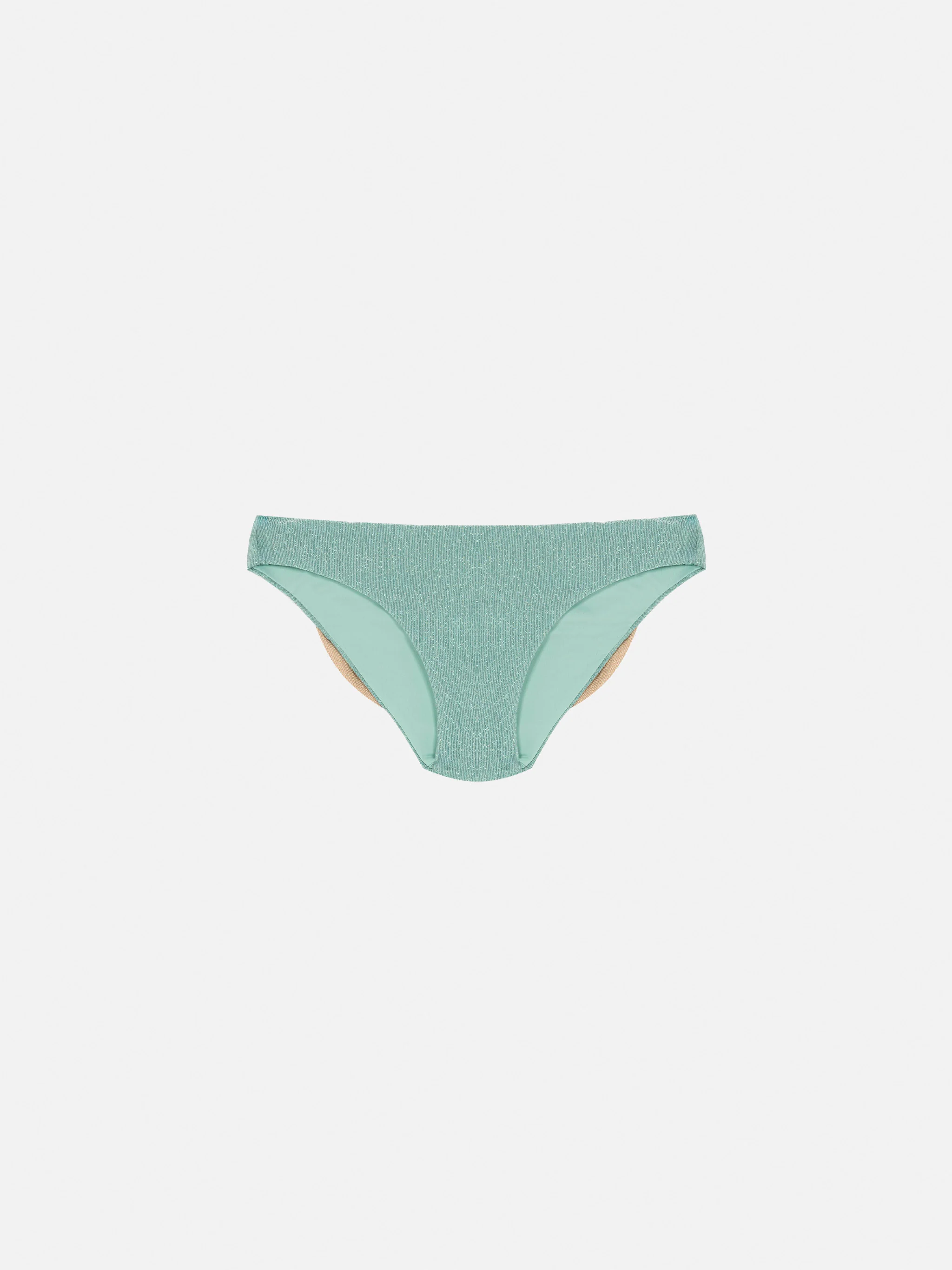 Madame water green lurex swim briefs with bow - Image 2