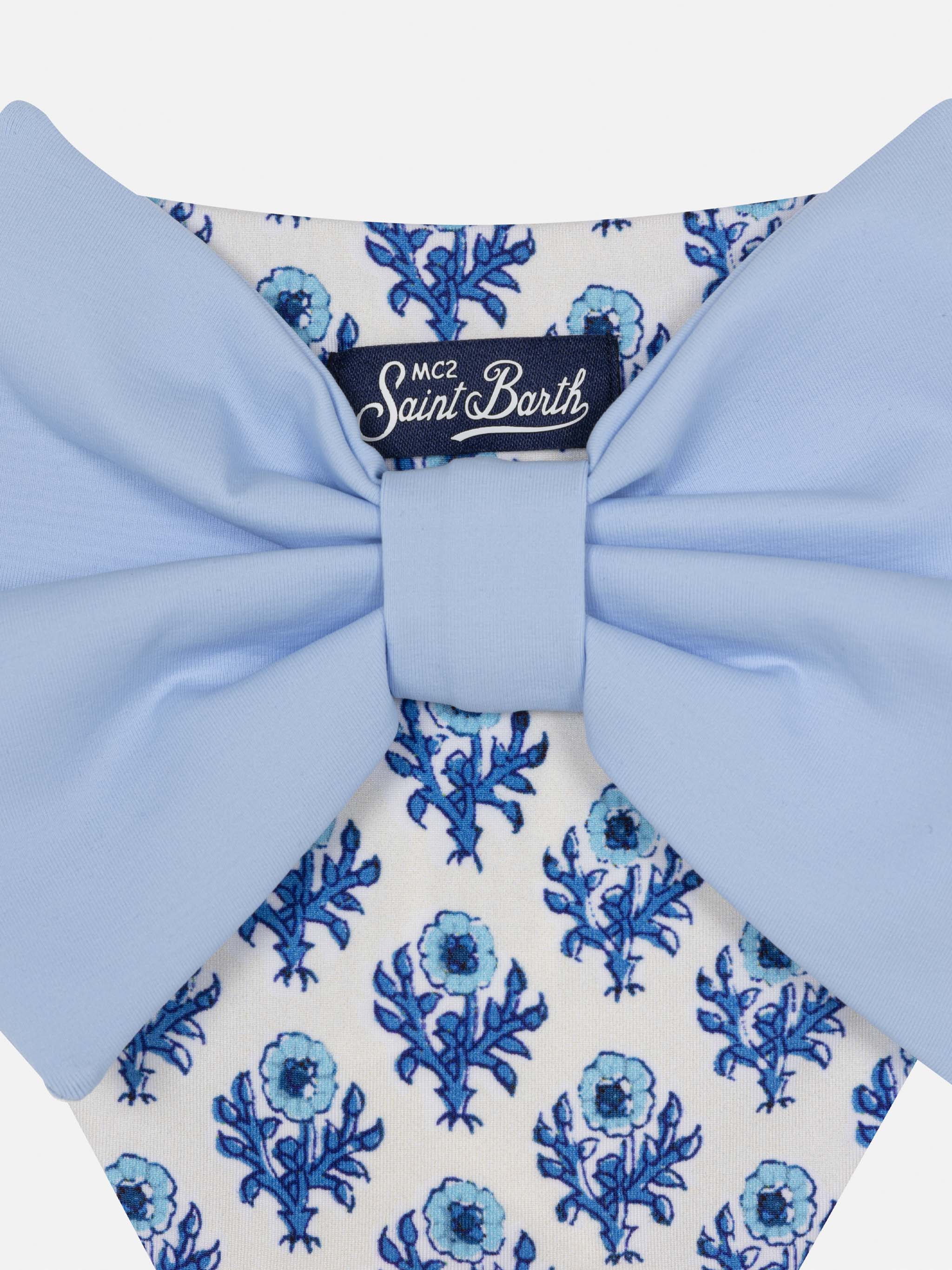 Madame swim briefs with bow and flower print - Image 3