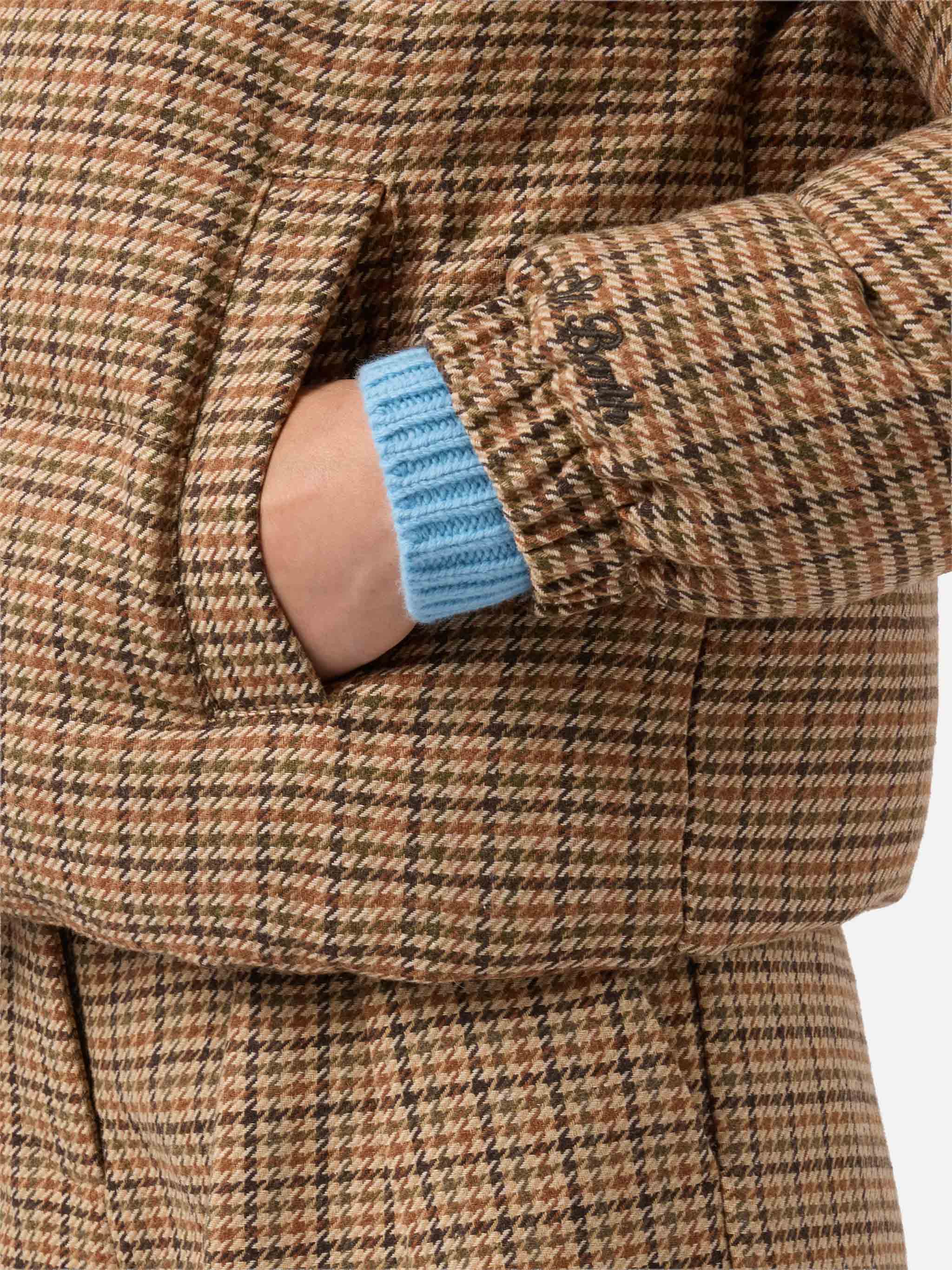 Maddy English padded houndstooth jacket - Image 3