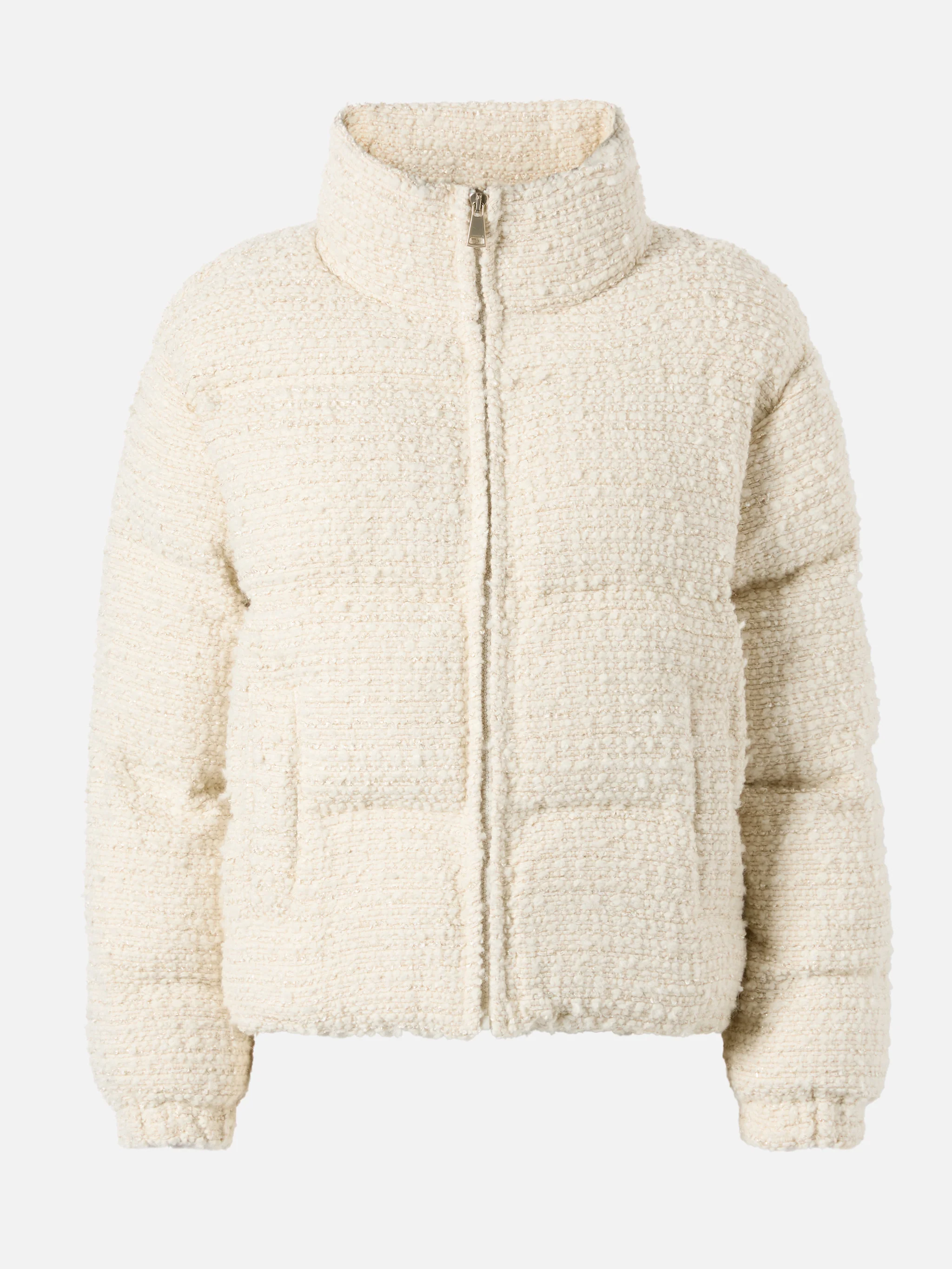Maddy Tweed padded jacket in lurex tweed - Image 6