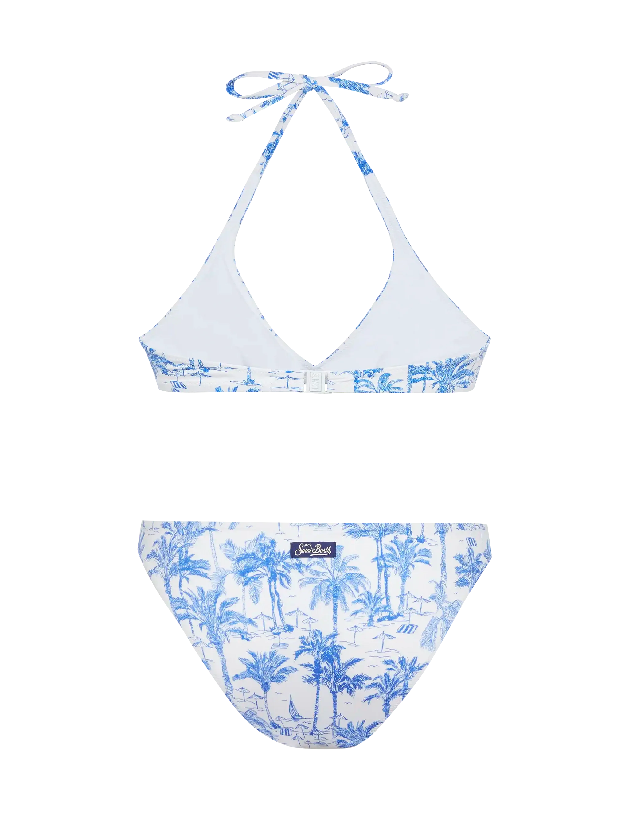 Bralette bikini Gaia Maia with toile de jouy print - Image 3