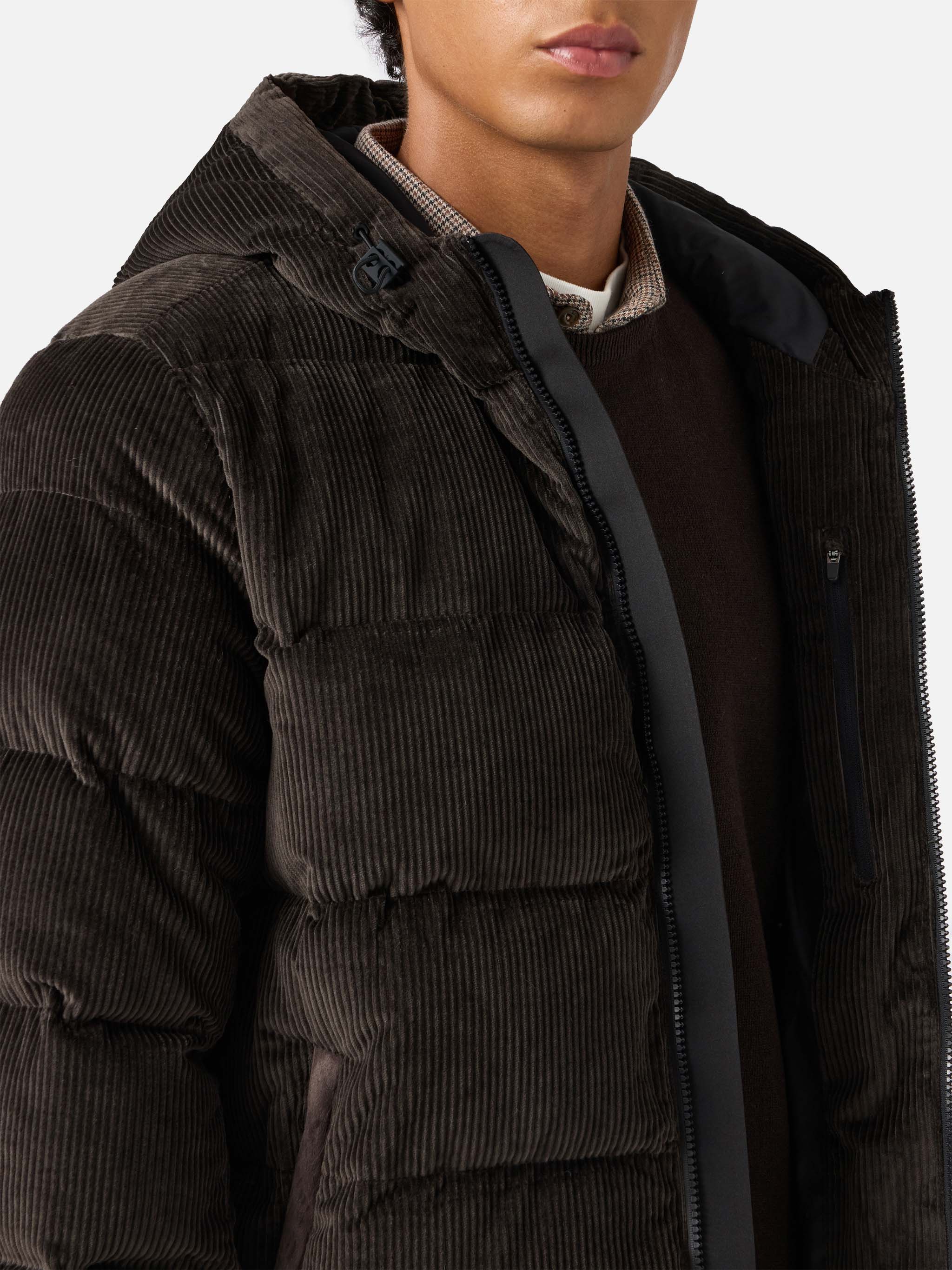 Maier Pocket Corduroy padded jacket with hood - Image 5