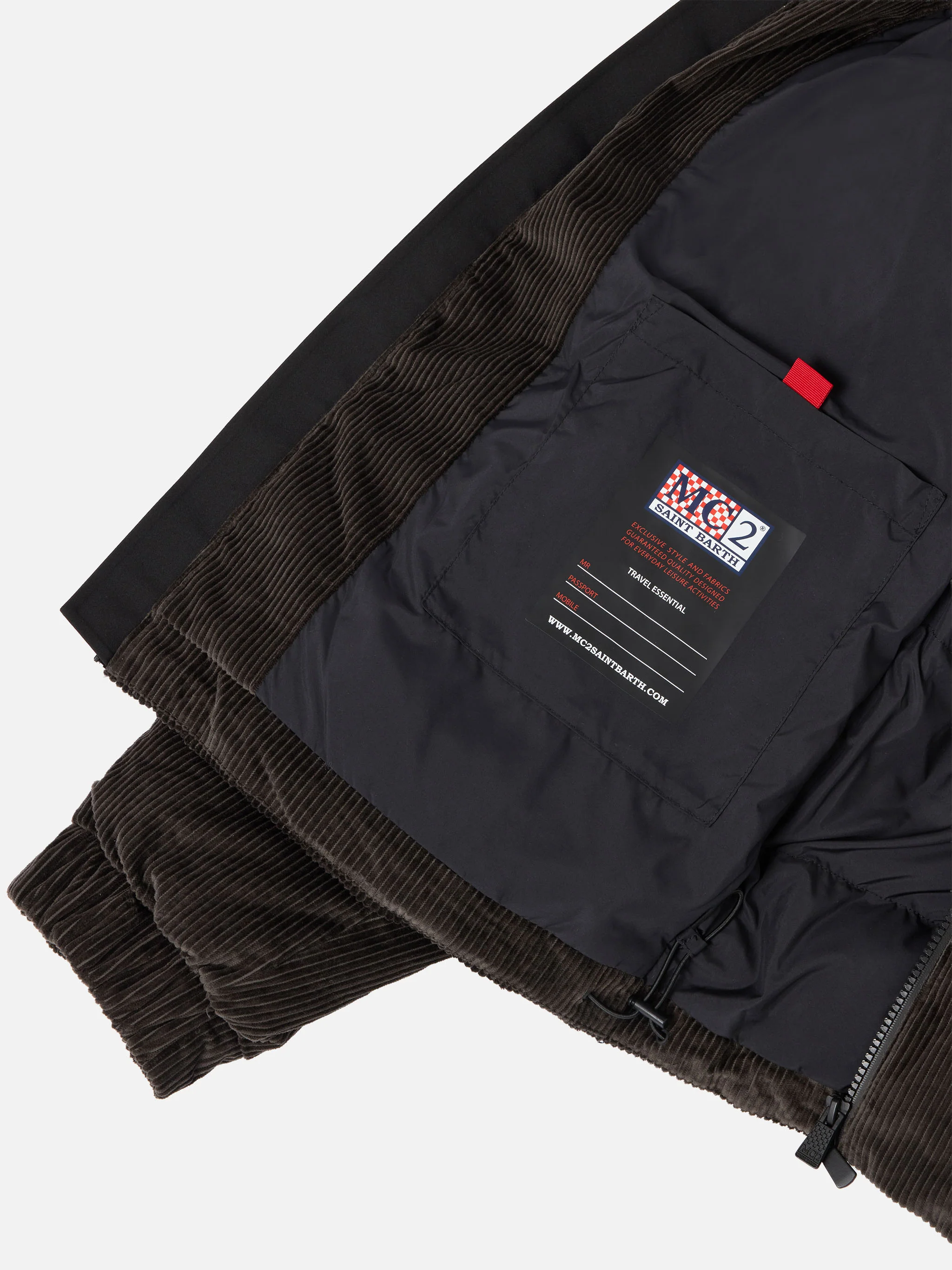 Maier Pocket Corduroy padded jacket with hood - Image 6