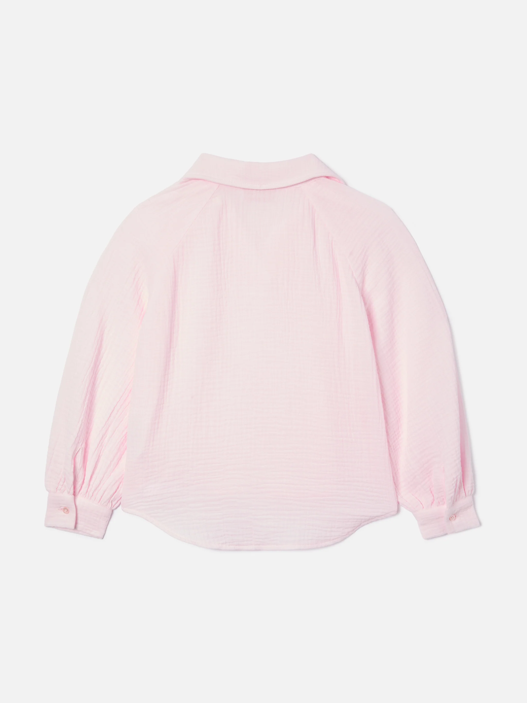 Maira Jr Shirt in pink cotton muslin - Image 3