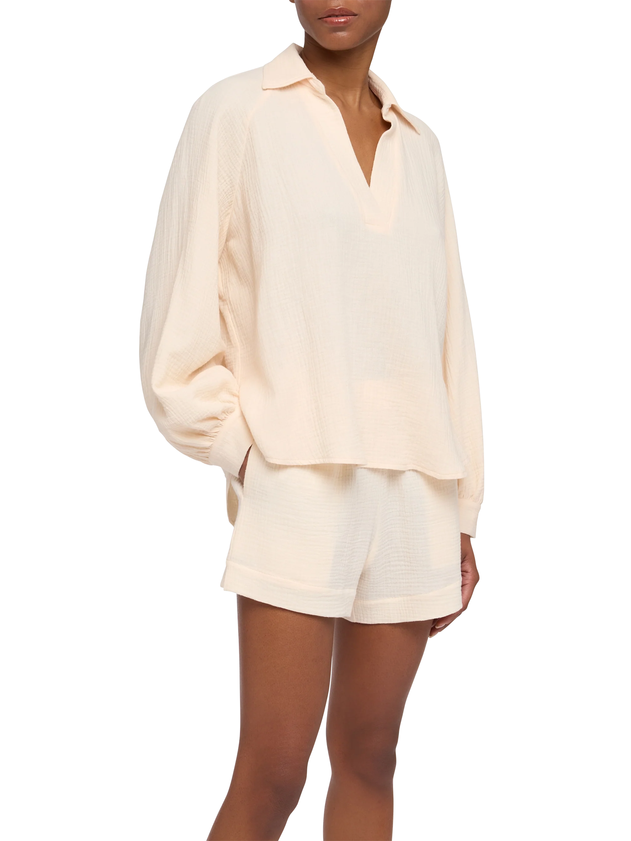 Maira off-white muslin blouse