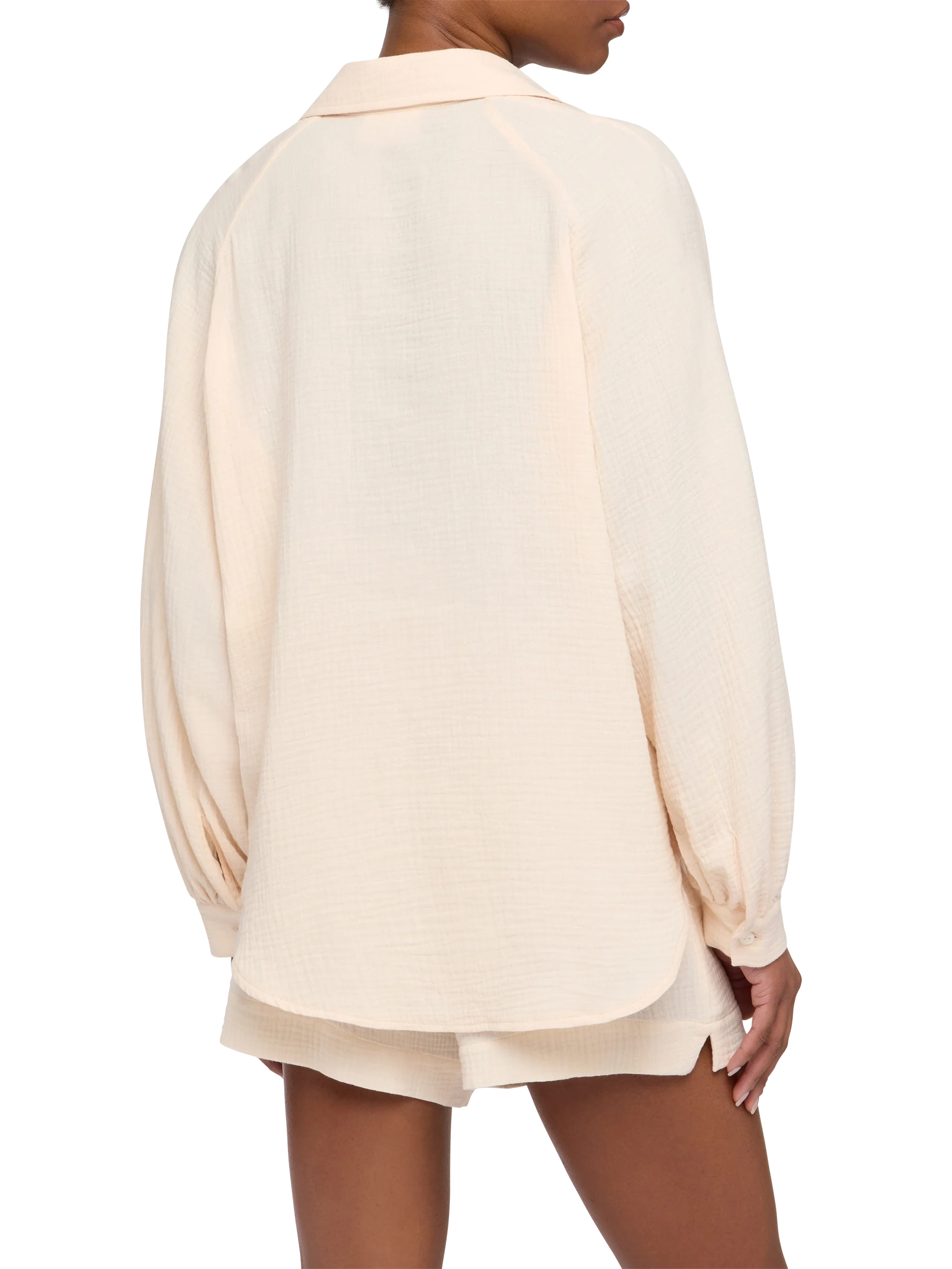 Maira off-white muslin blouse - Image 4