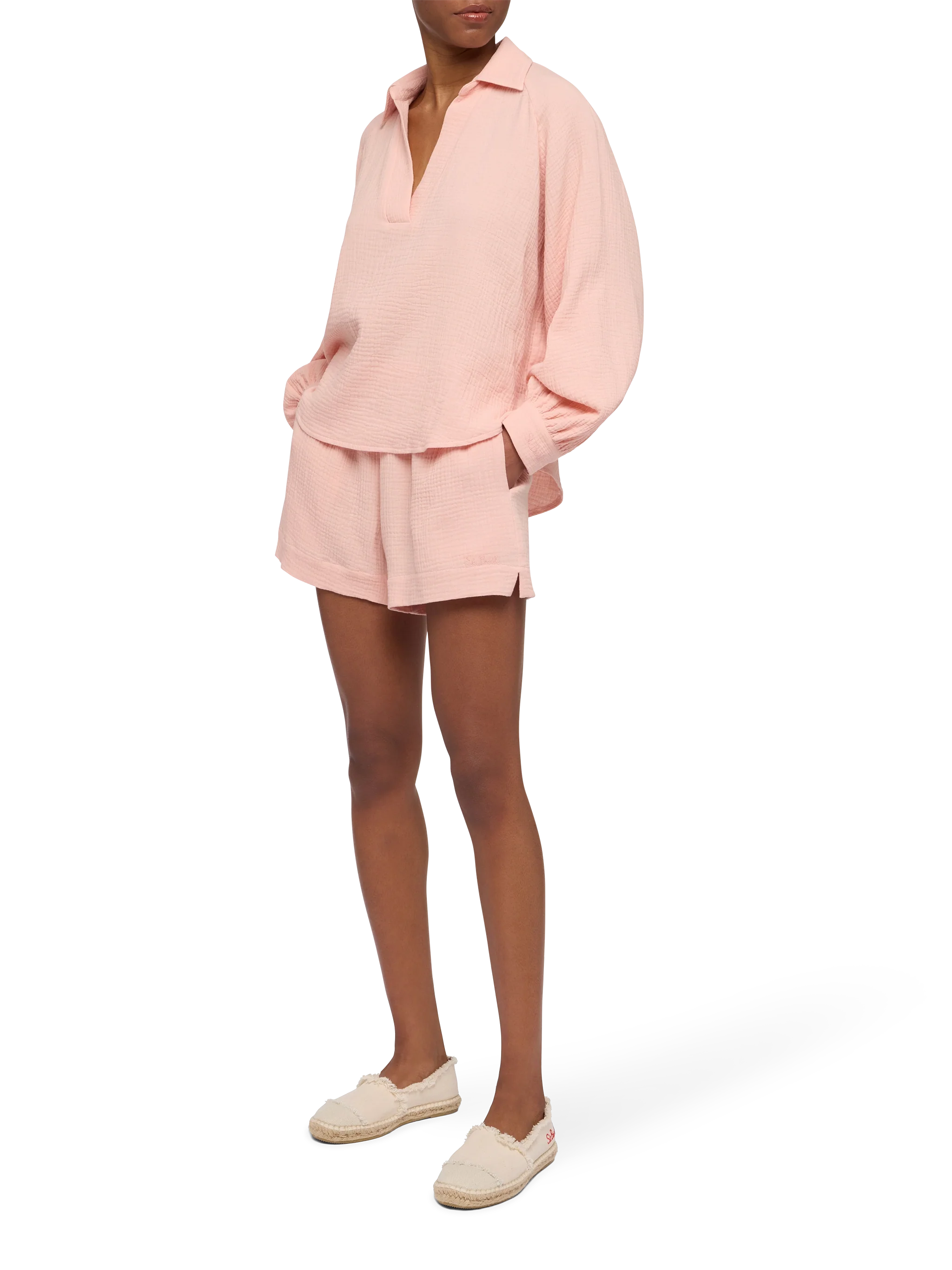 Maira pink muslin blouse - Image 4