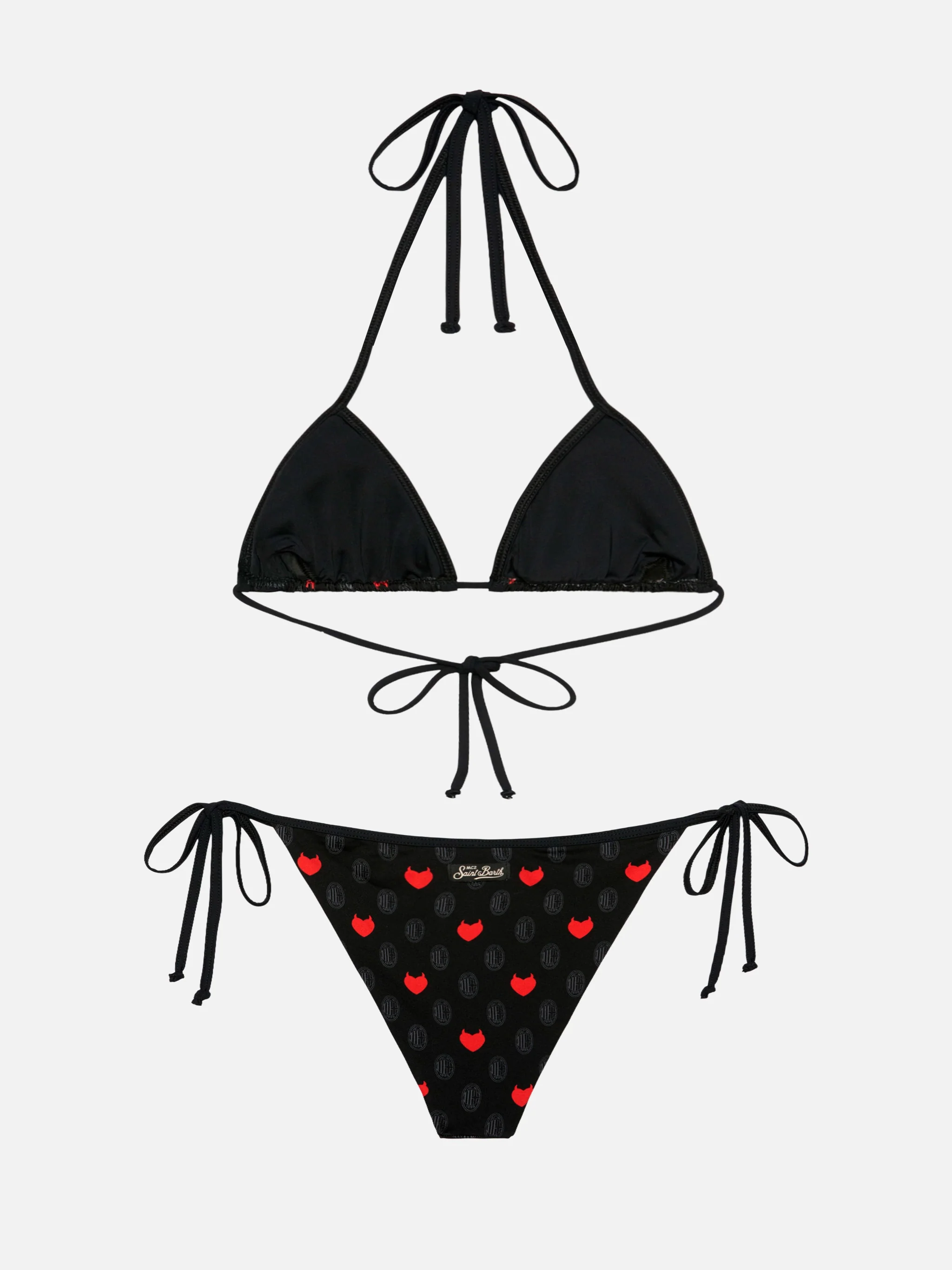 Maleah triangle bikini with Milan print | AC MILAN SPECIAL EDITION - Image 3