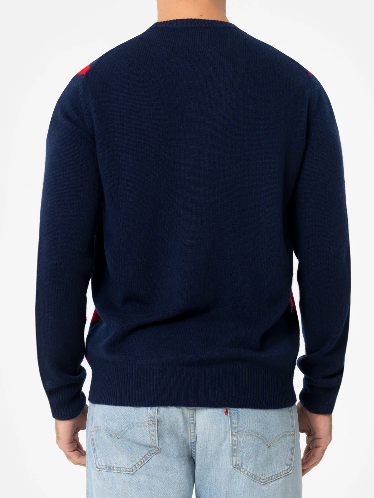 Crewneck sweater Heron with argyle St. Moritz jacquard - Image 3