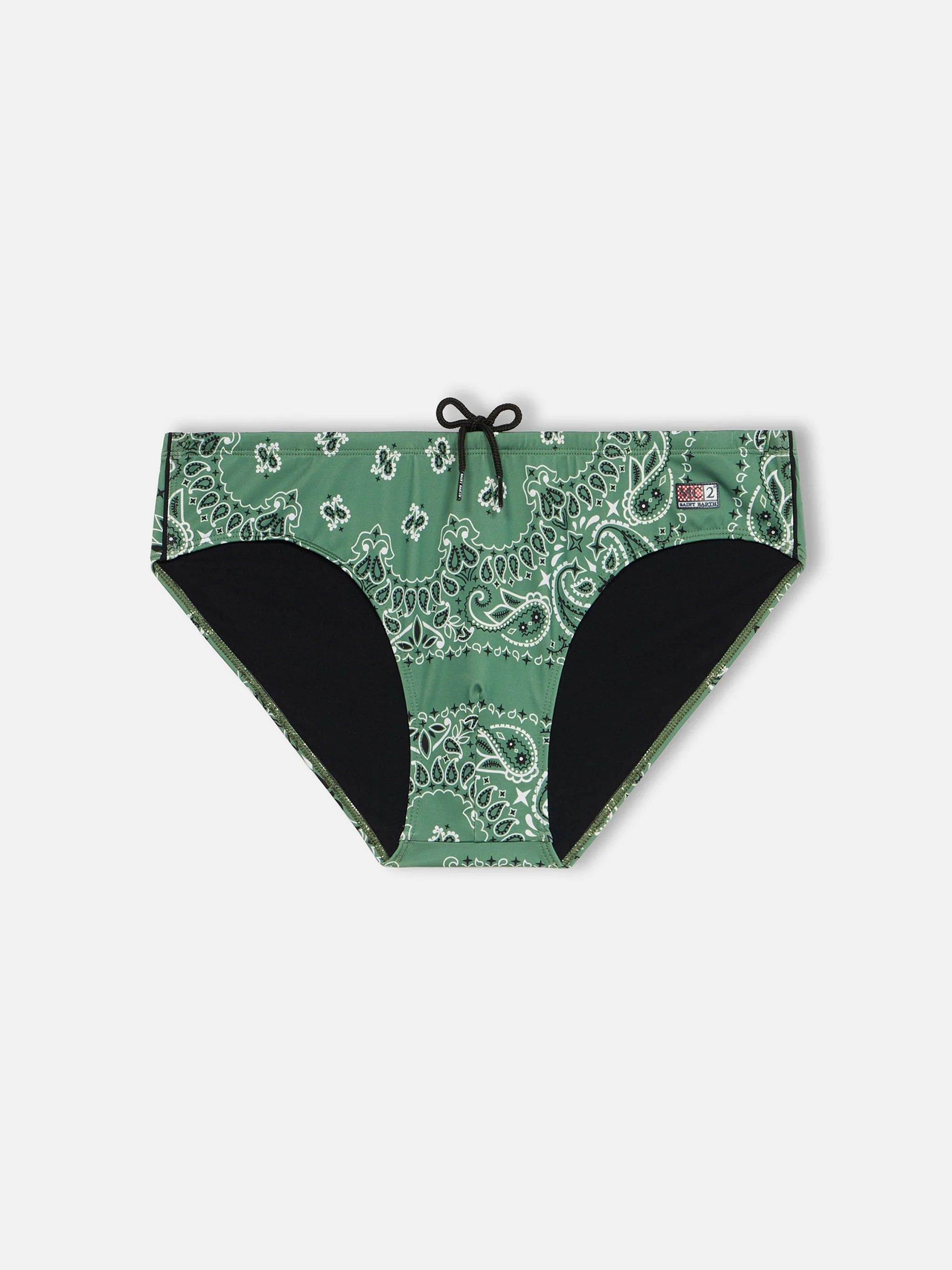 Cayo military green bandana swim briefs