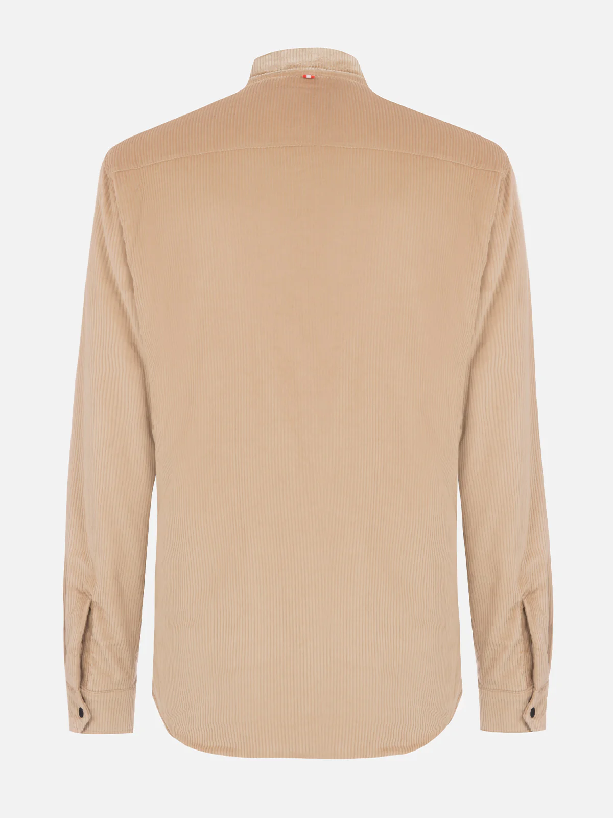 Chalet corduroy overshirt in beige solid color - Image 6