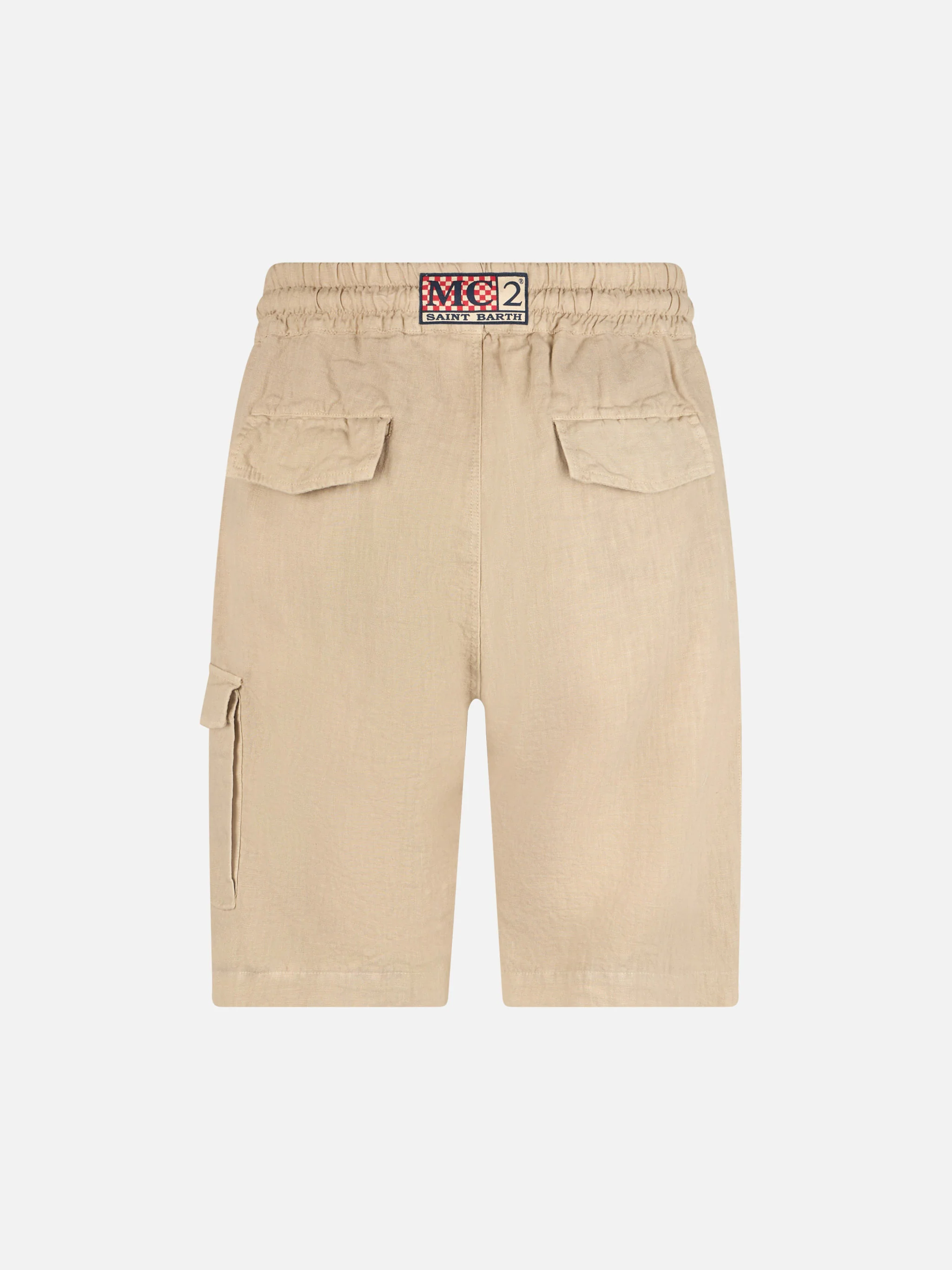 Marseille beige linen bermuda shorts - Image 5
