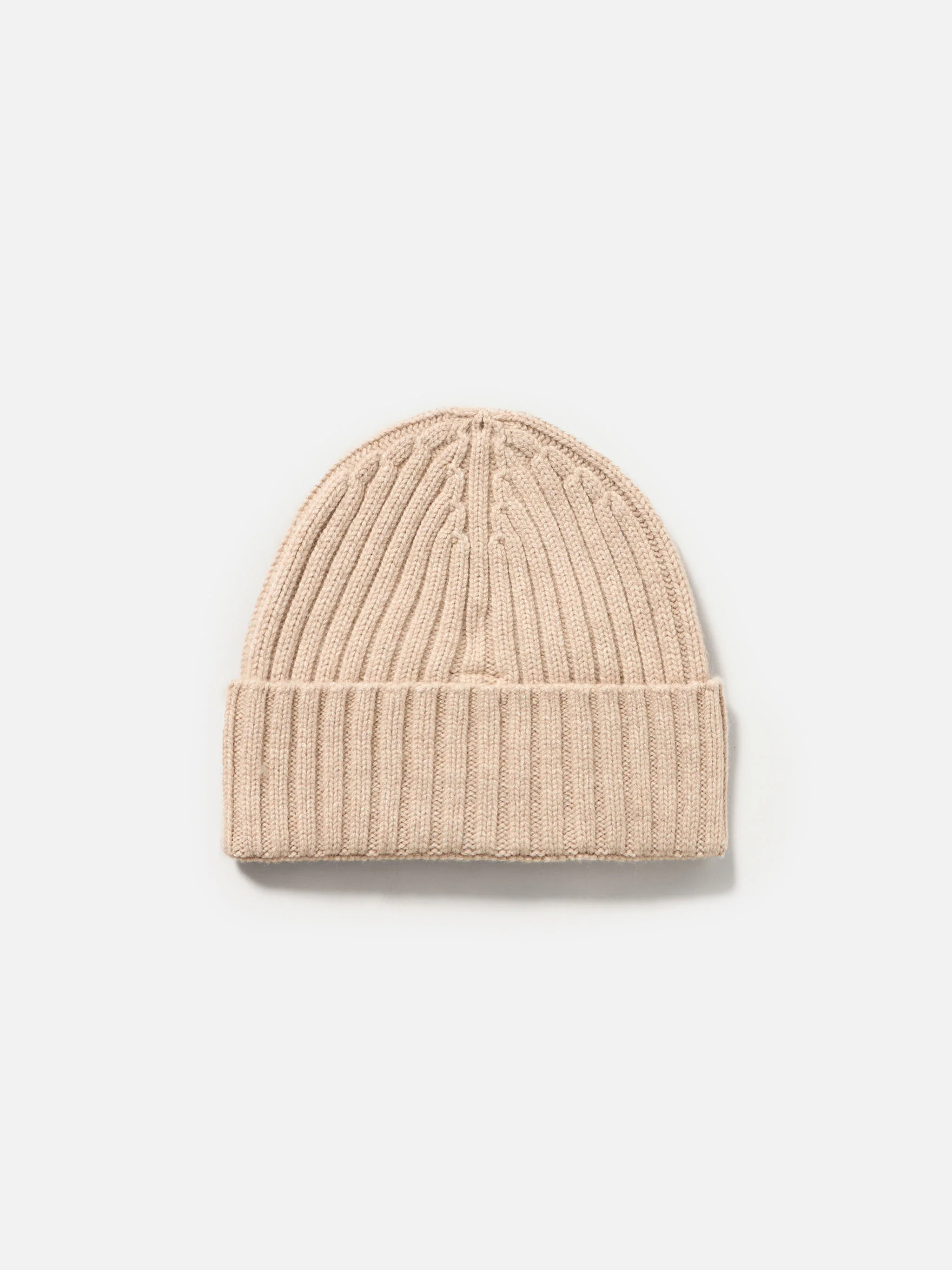 Beige beanie Wengen in 100% CASHMERE - Image 2