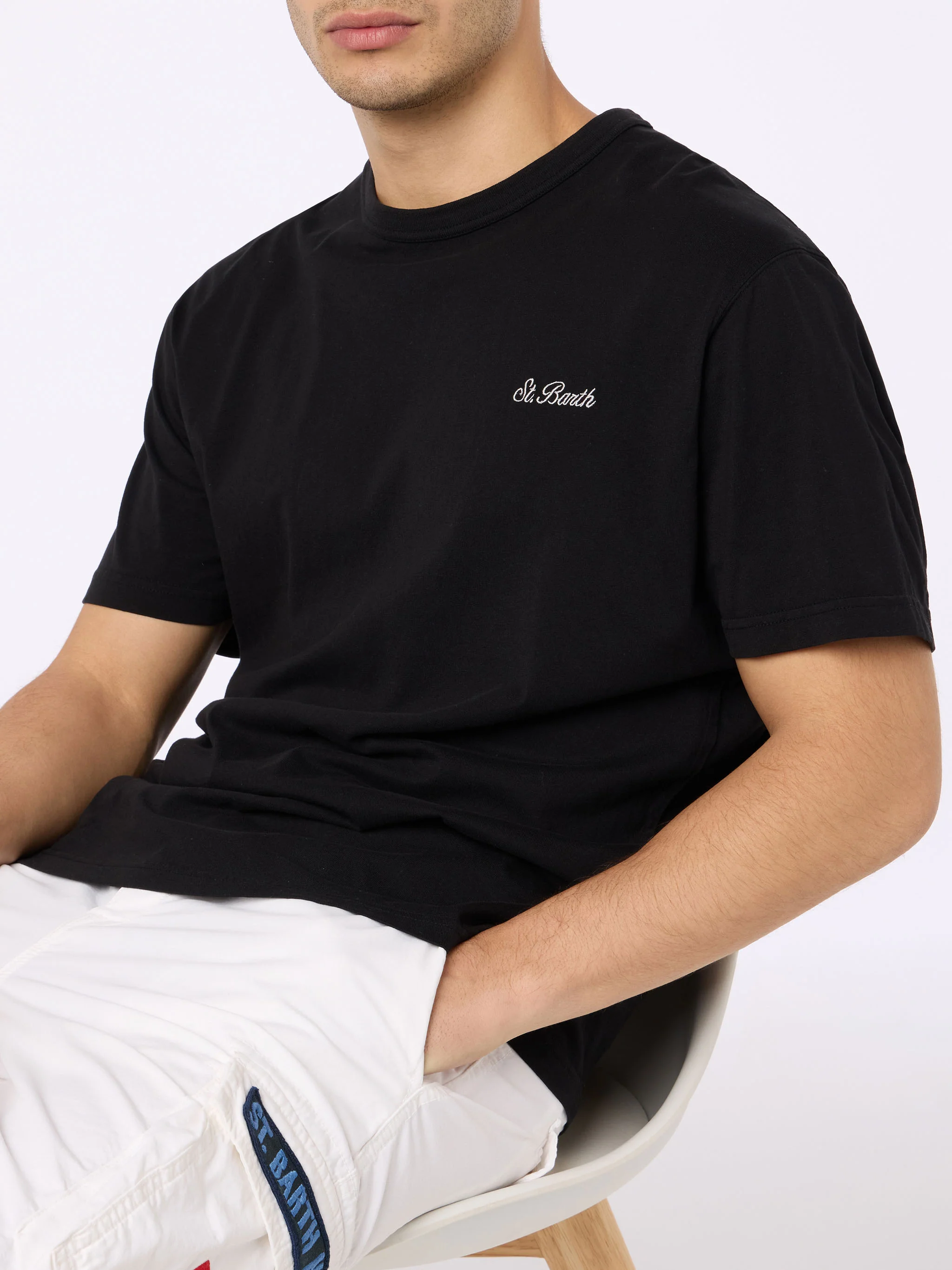 Dover black cotton t-shirt - Image 2