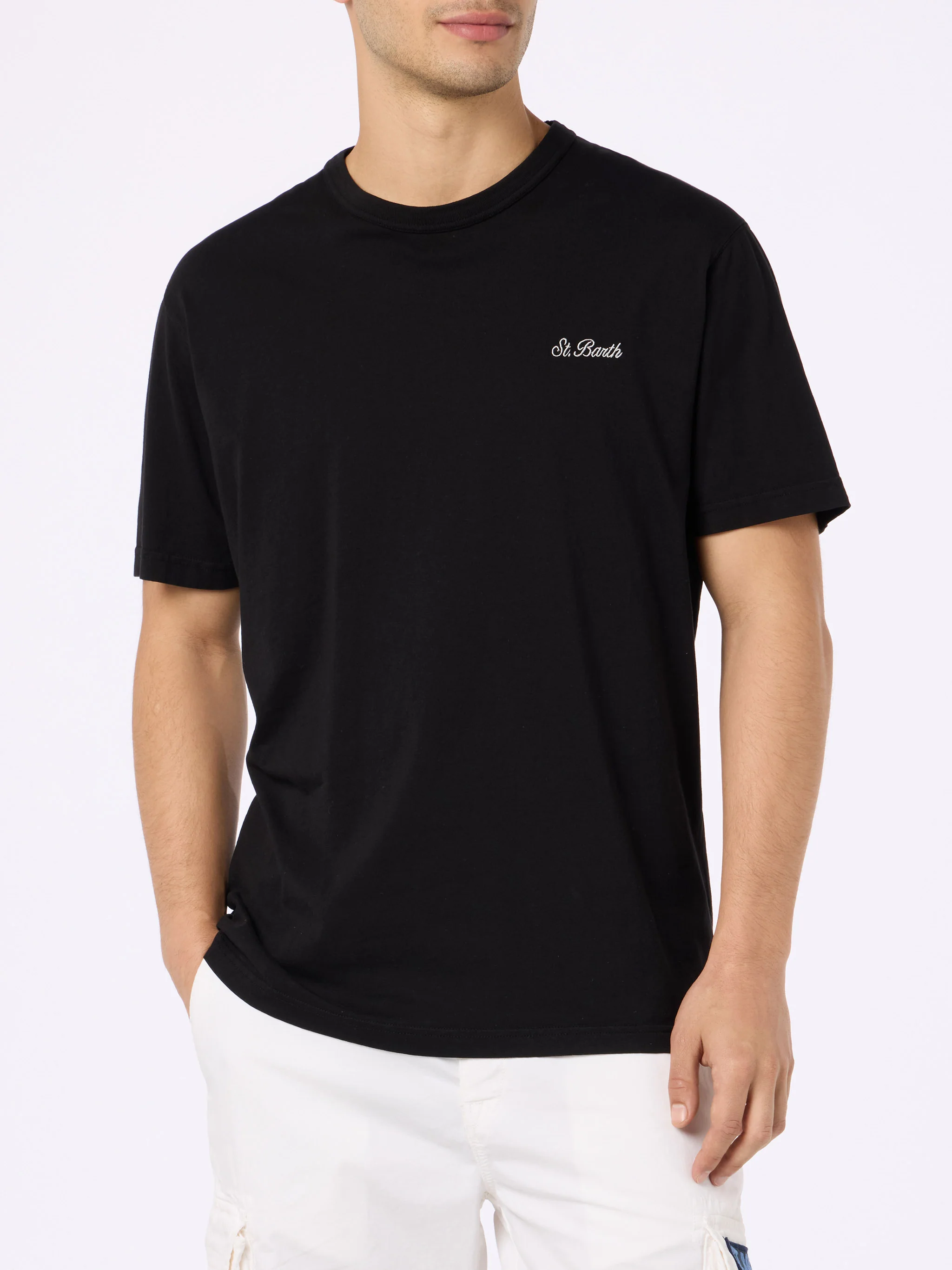 Dover black cotton t-shirt - Image 3