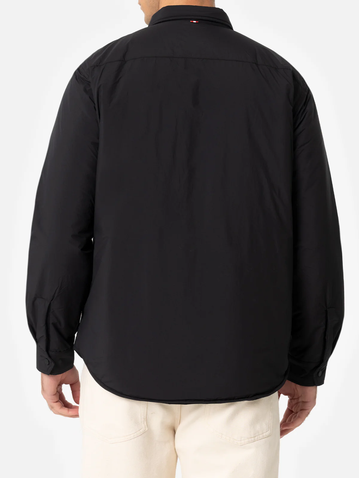 Chalet overshirt in black solid color - Image 3