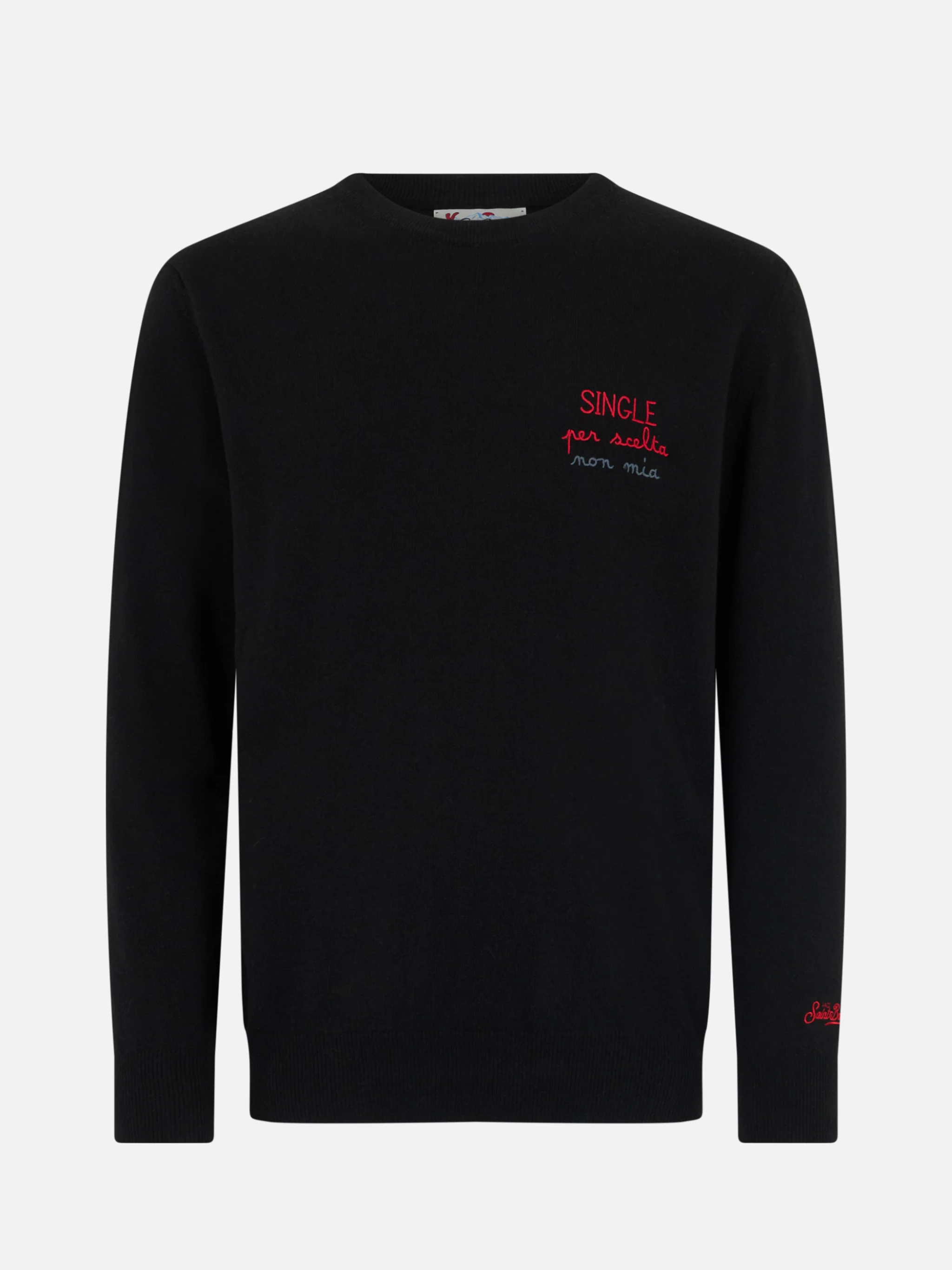 Crewneck sweater Heron with Single per scelta non mia embroidery - Image 4