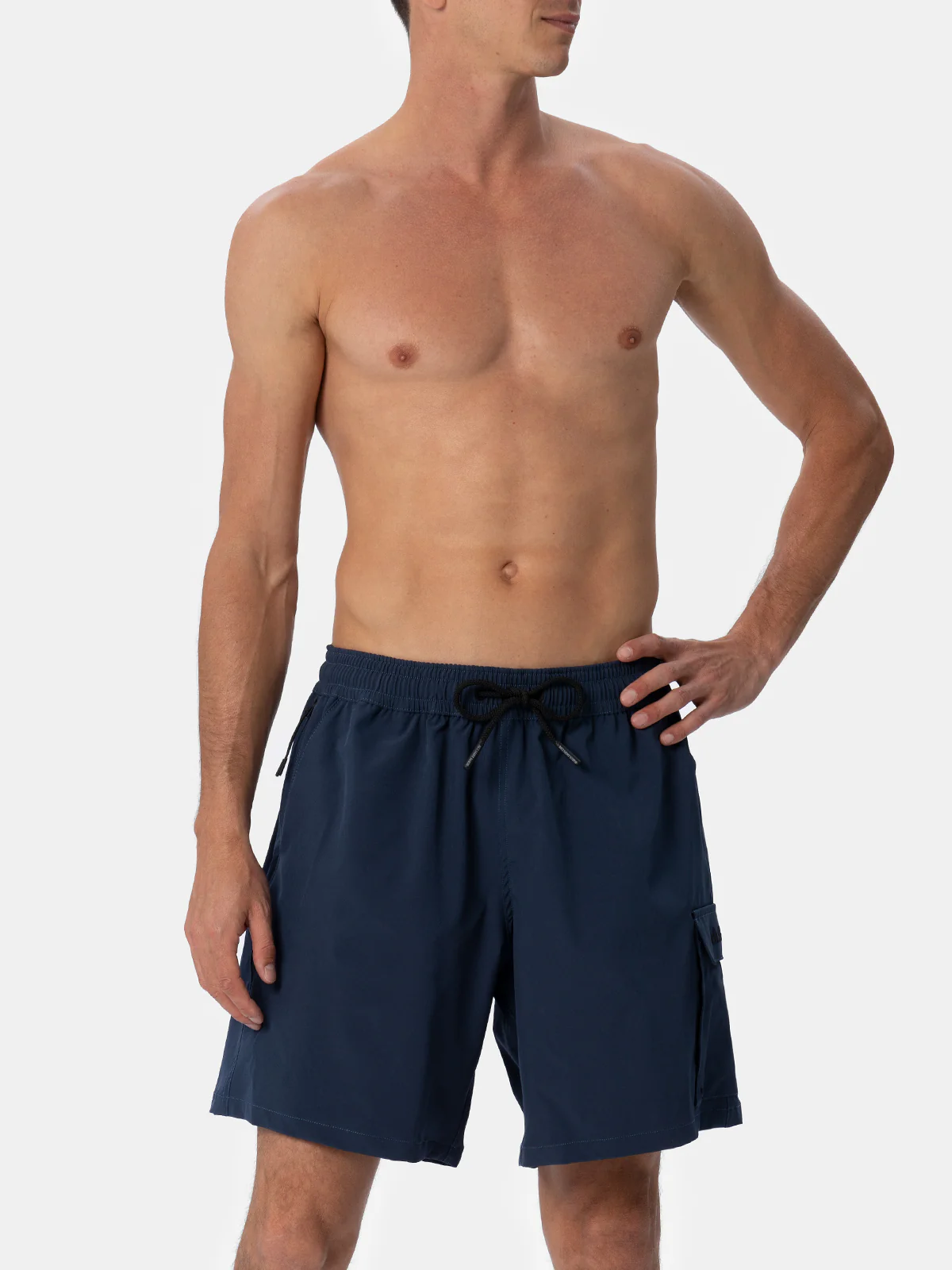 Blue classic stretch Comfort Travel swim shorts - Image 4