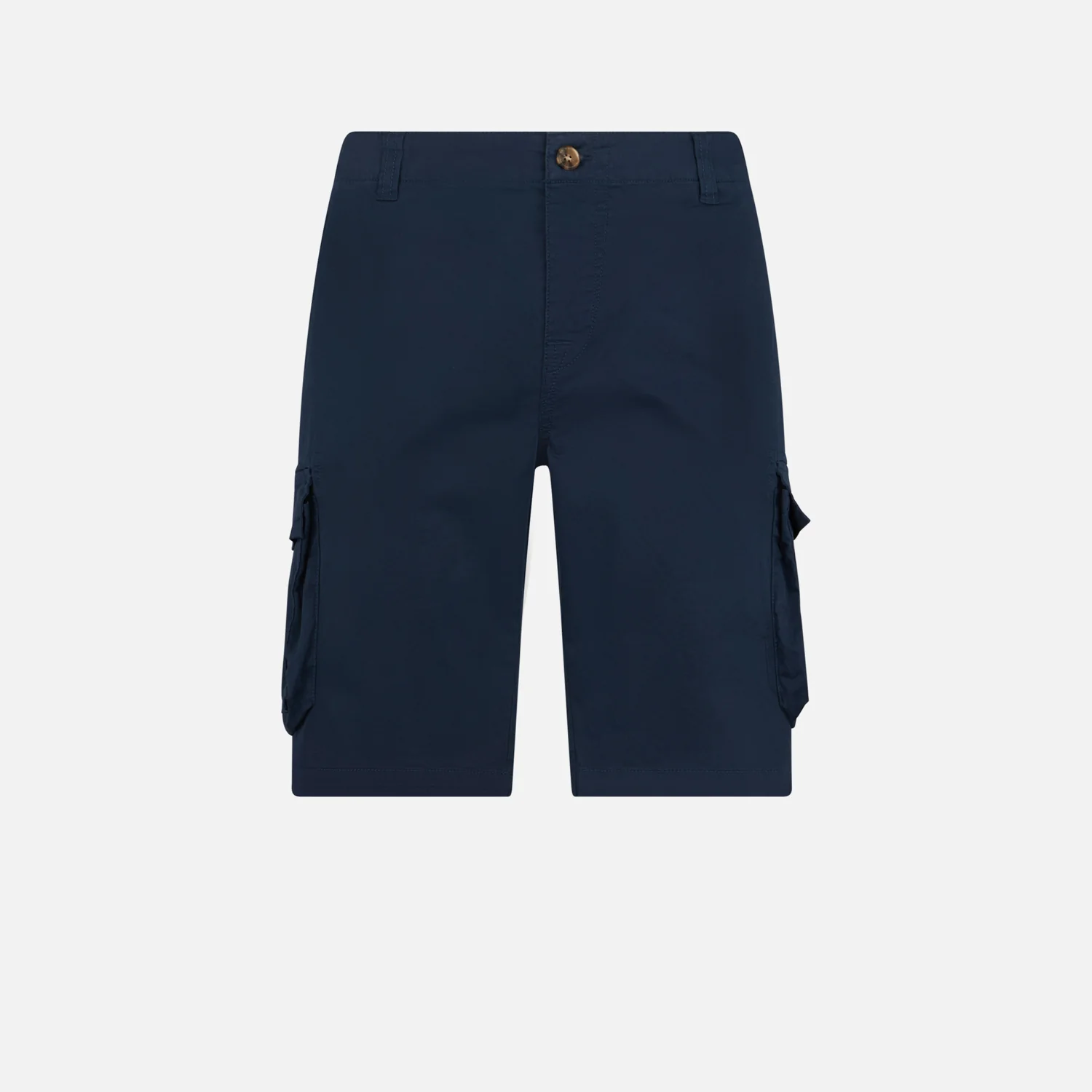 Freeport navy blue cotton cargo shorts - Image 4