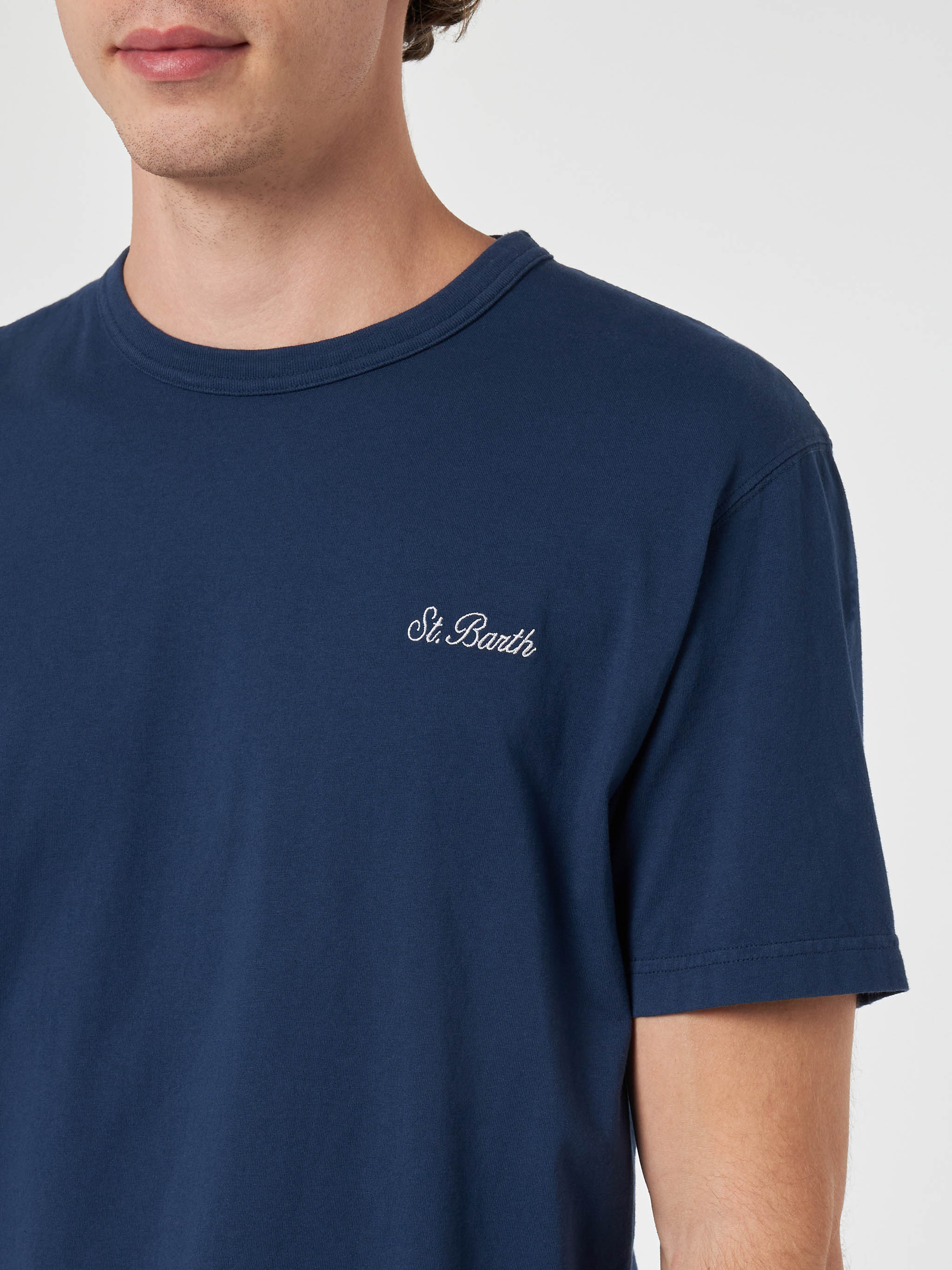 Dover blue cotton t-shirt - Image 2