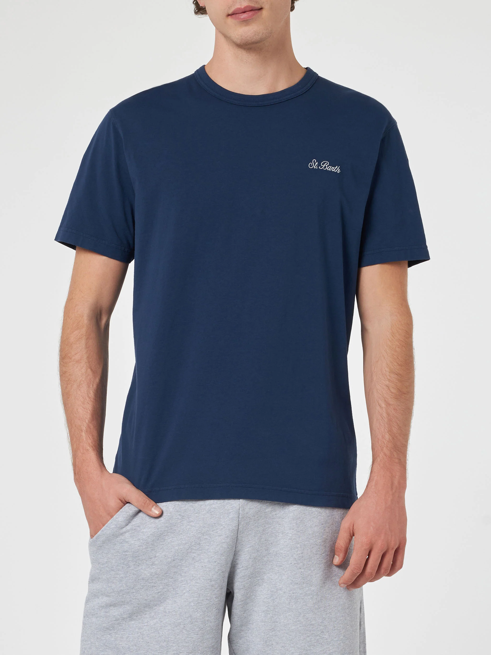 Dover blue cotton t-shirt - Image 3
