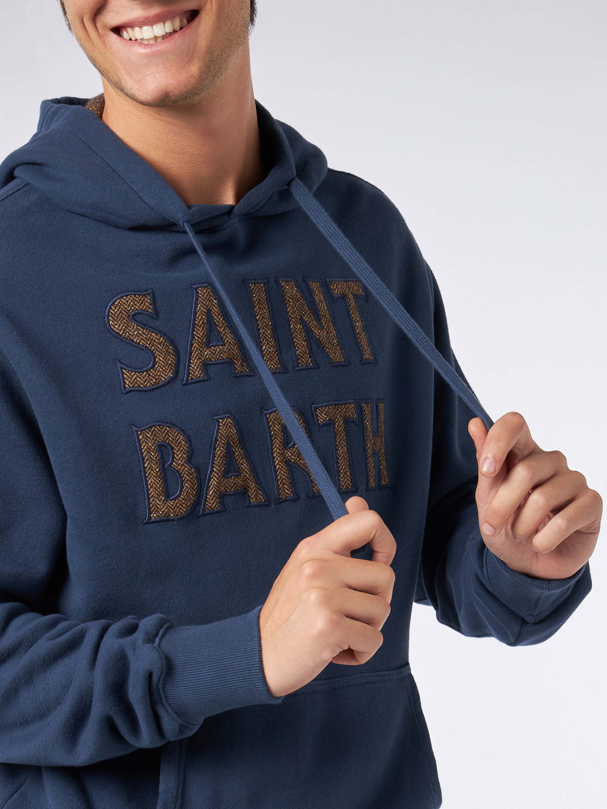 Tribeca blue hoodie with patch - Image 2