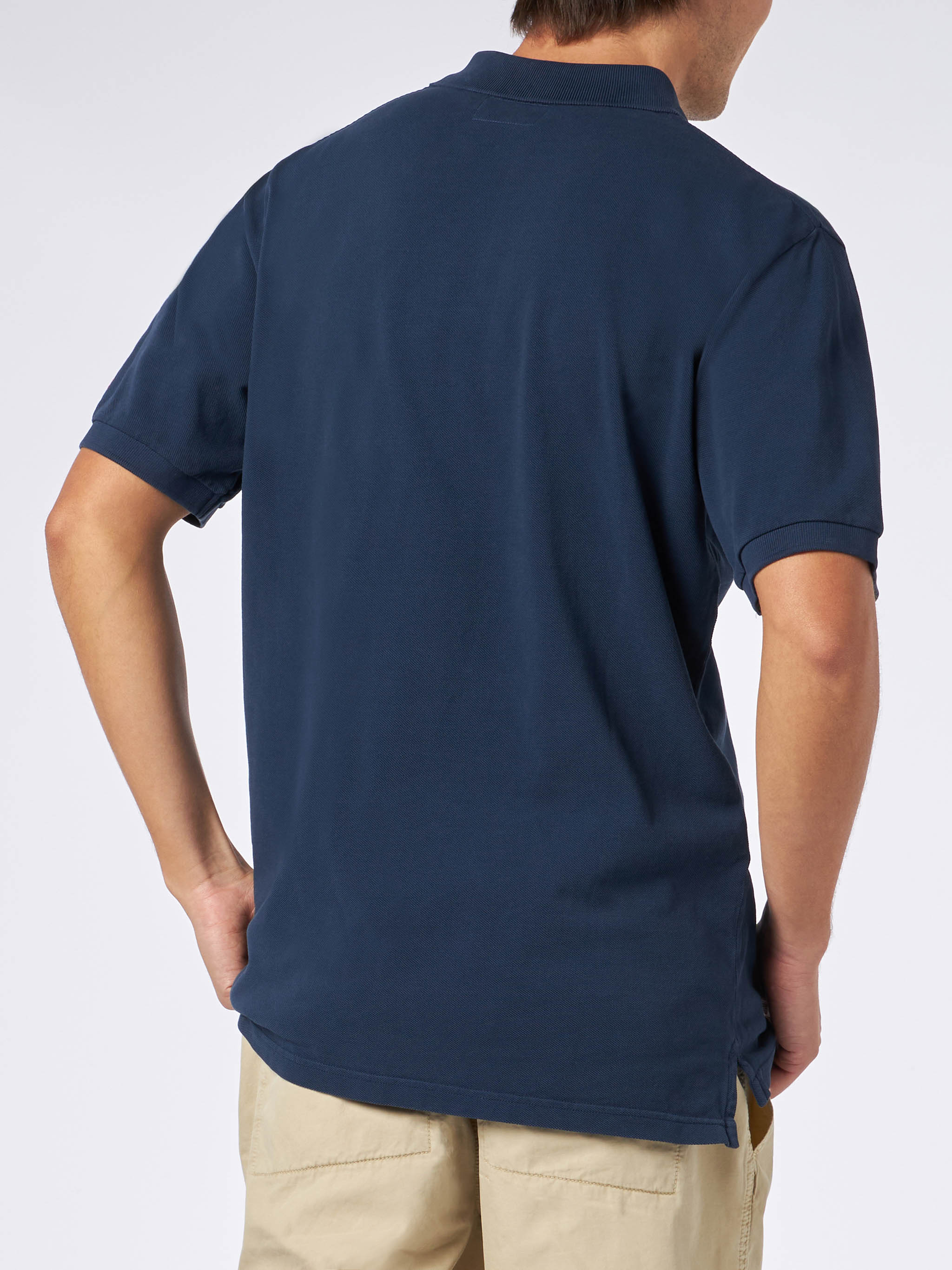 Beverly Hills Vintage blue piquet polo - Image 3