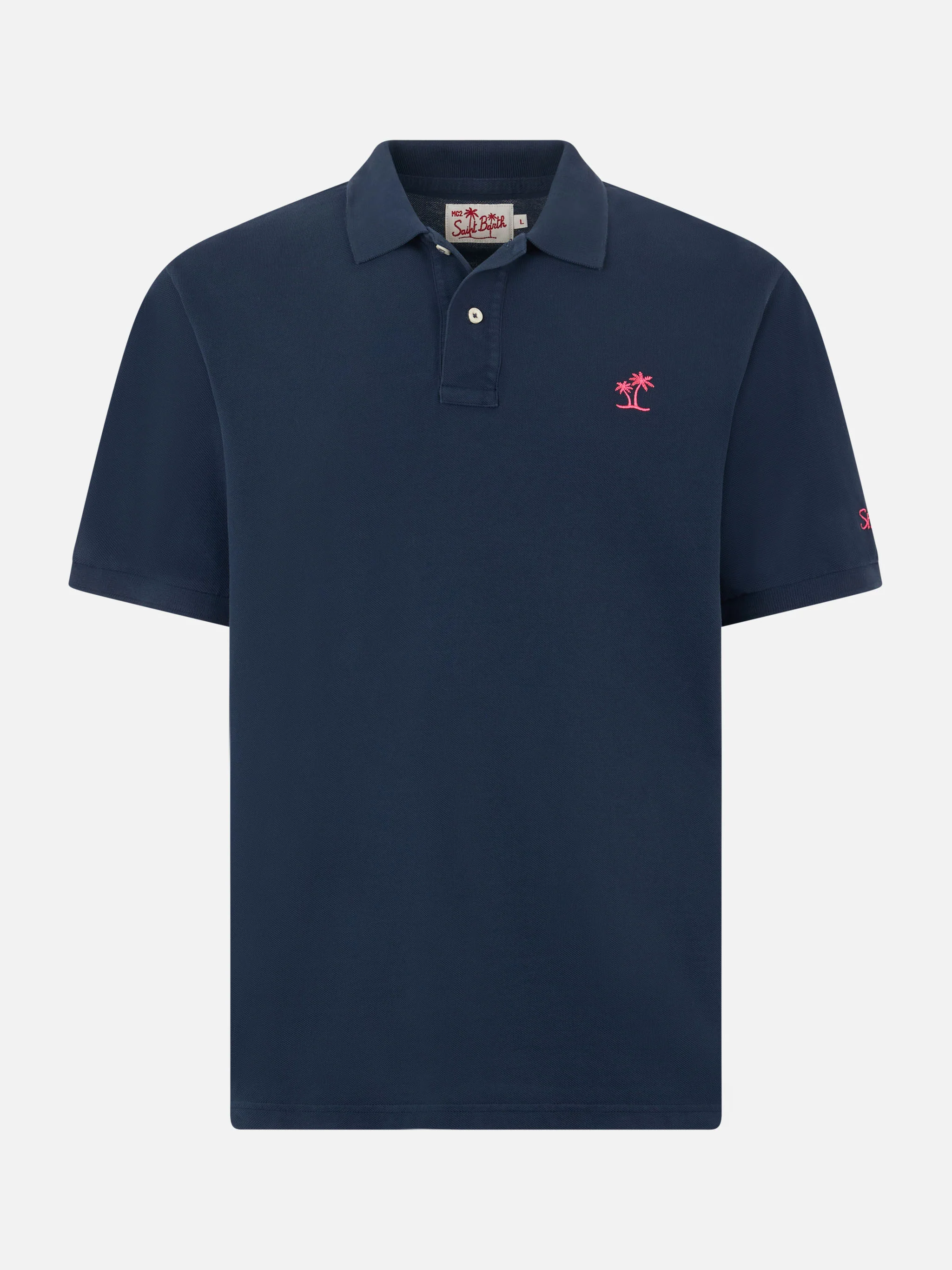 Beverly Hills Vintage blue piquet polo - Image 4