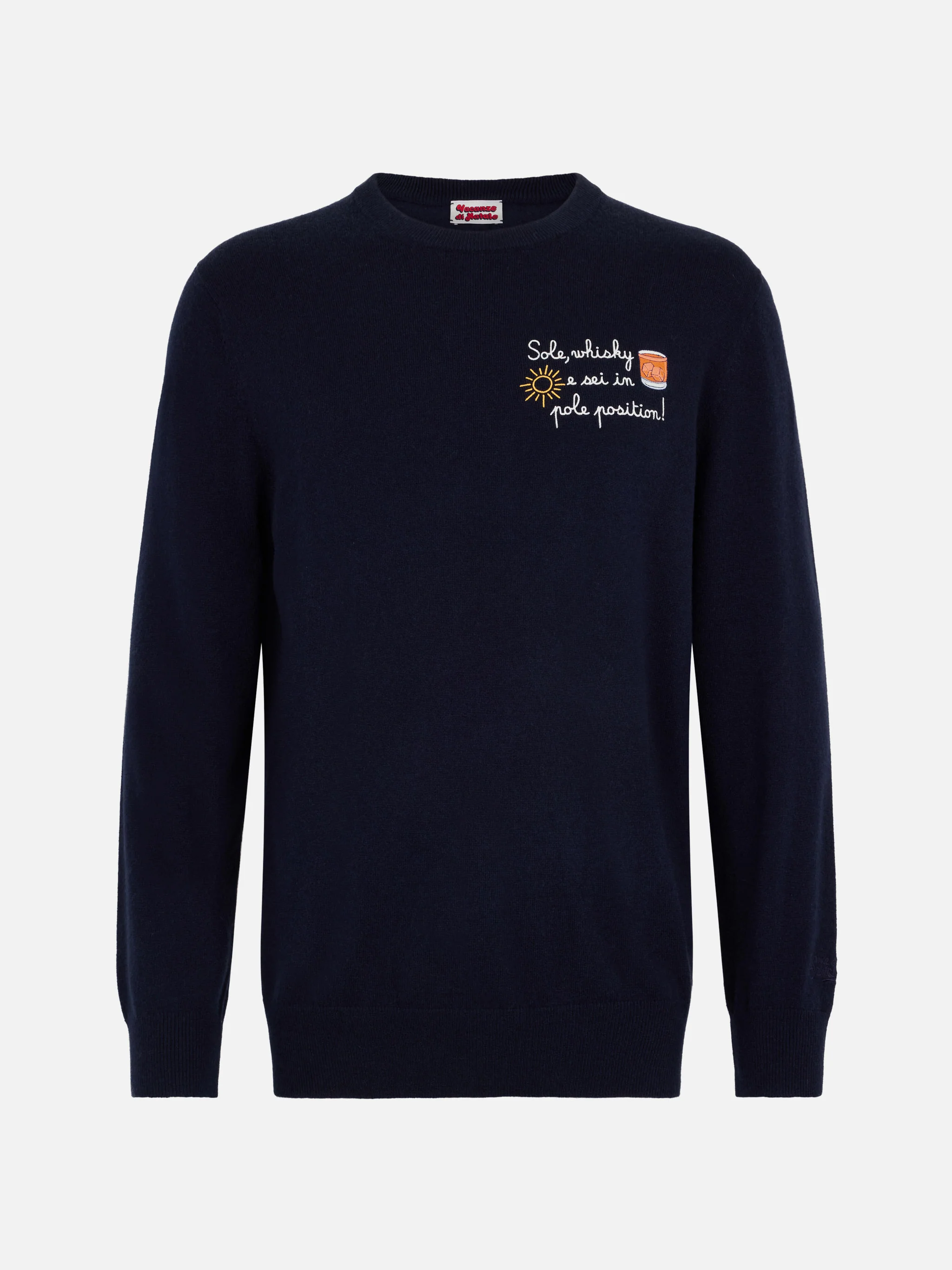 Crewneck sweater Heron Light with Sole, Whisky...  embroidery | VACANZE DI NATALE SPECIAL EDITION - Image 4