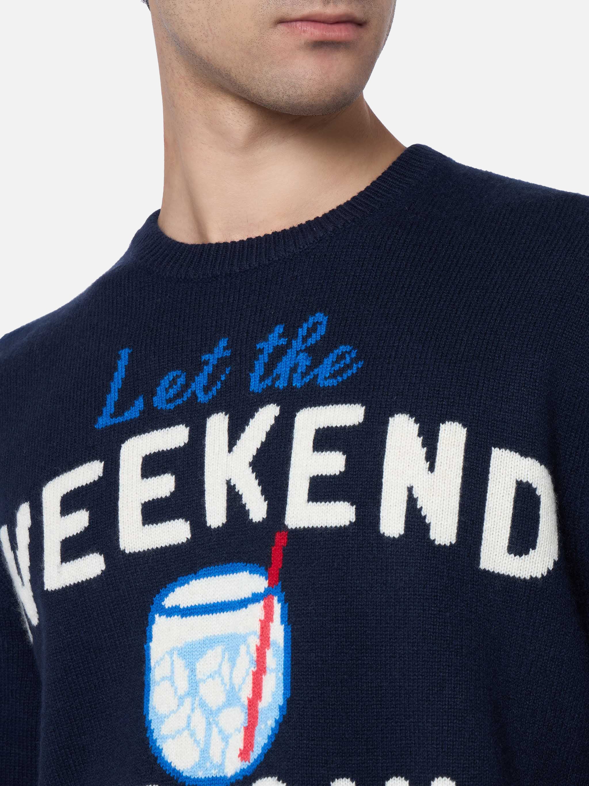 Crewneck sweater Heron with Weekend be gin jacquard - Image 2